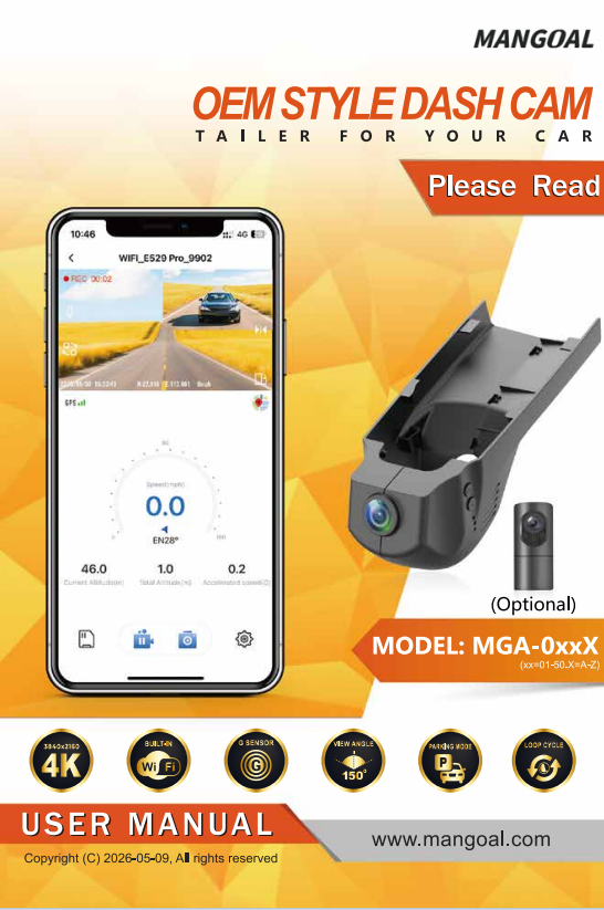 4K Front+2K Rear User Manual