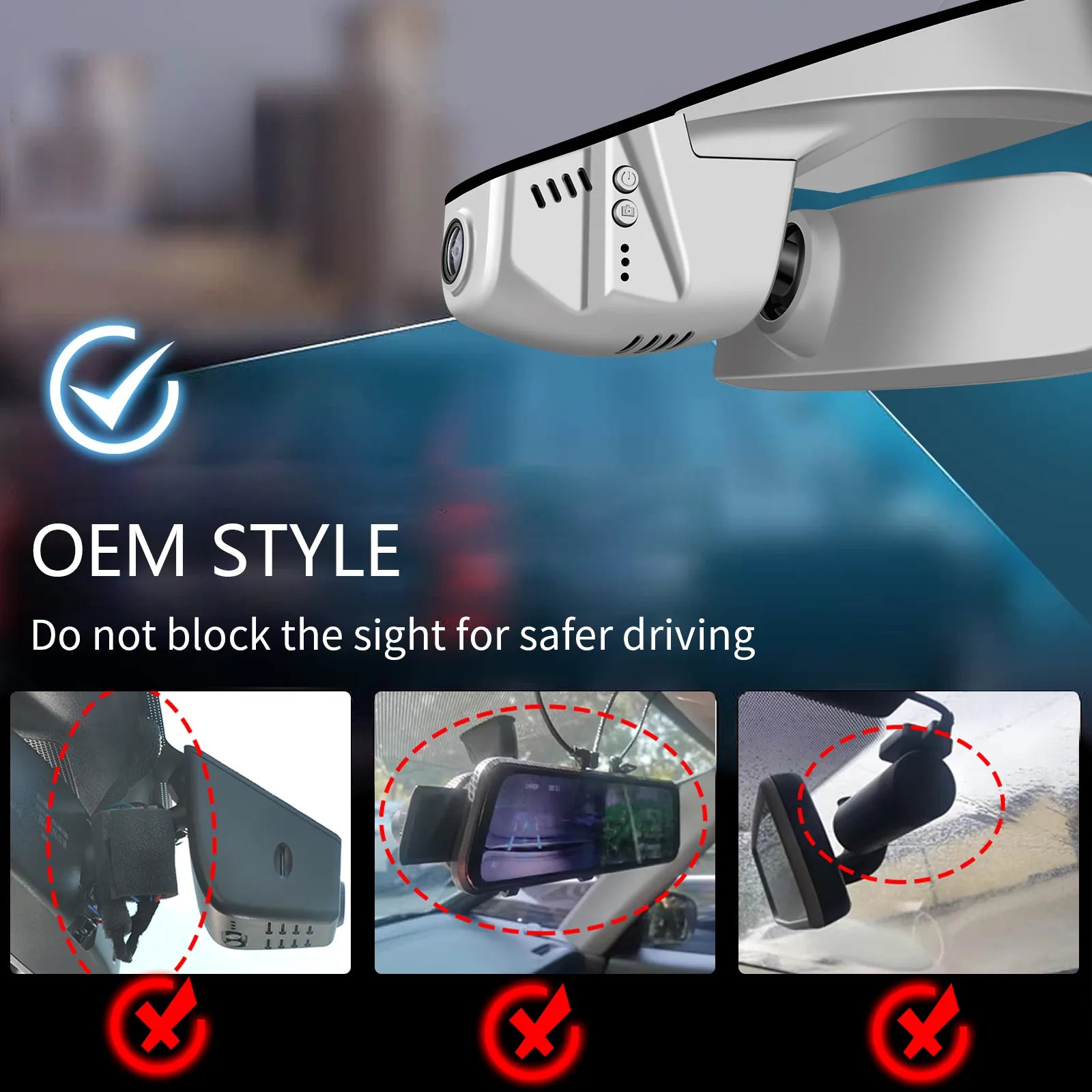 Mangoal 4K Dash Cam for Volkswagen Arteon 2018-2024 (Model B Gray)