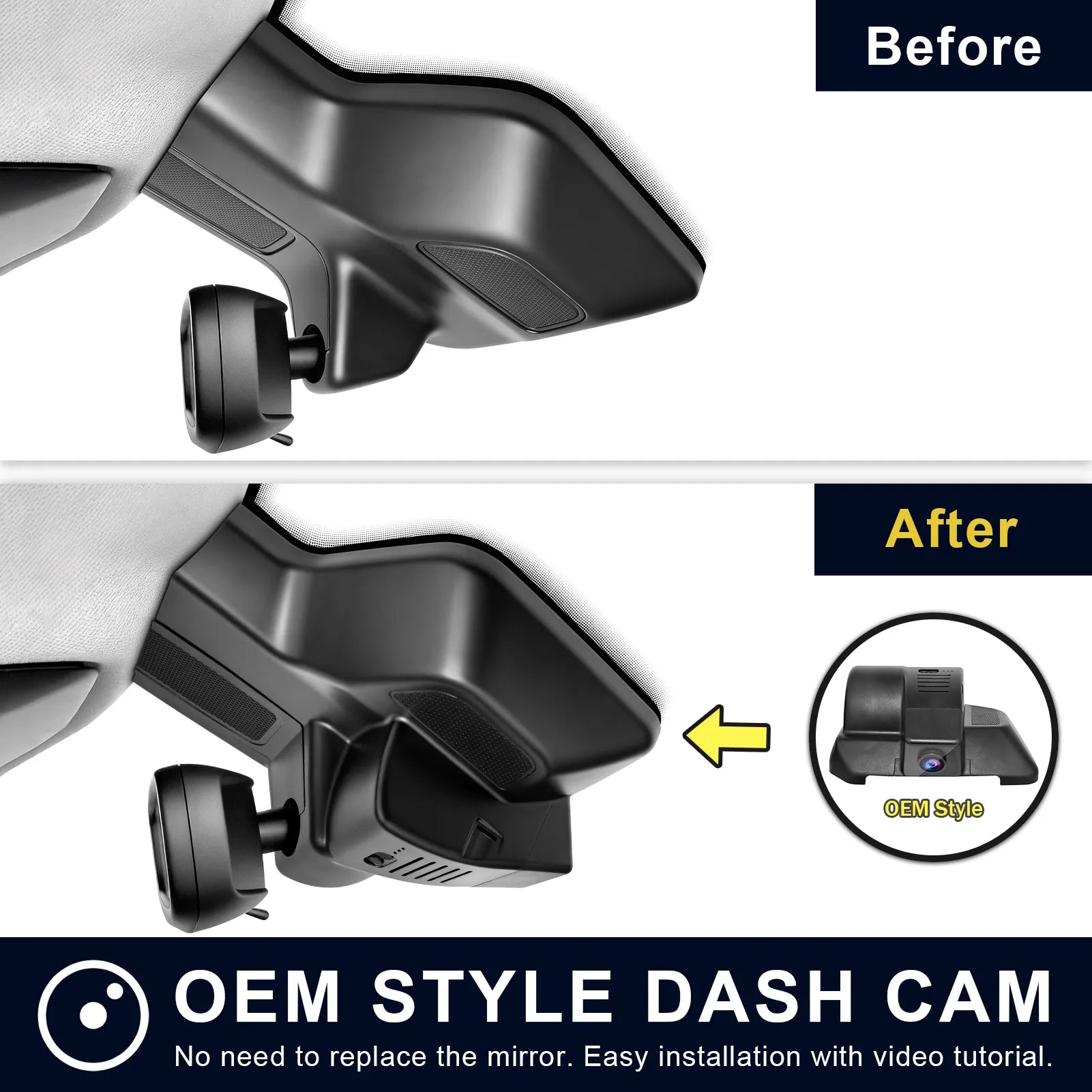 Mangoal Front 4K HDR Dash Cam, Dual STARVIS 2 IMX678 IMX675, Fit for RAM Gen5 RAM 1500 2025-2026(Model G)