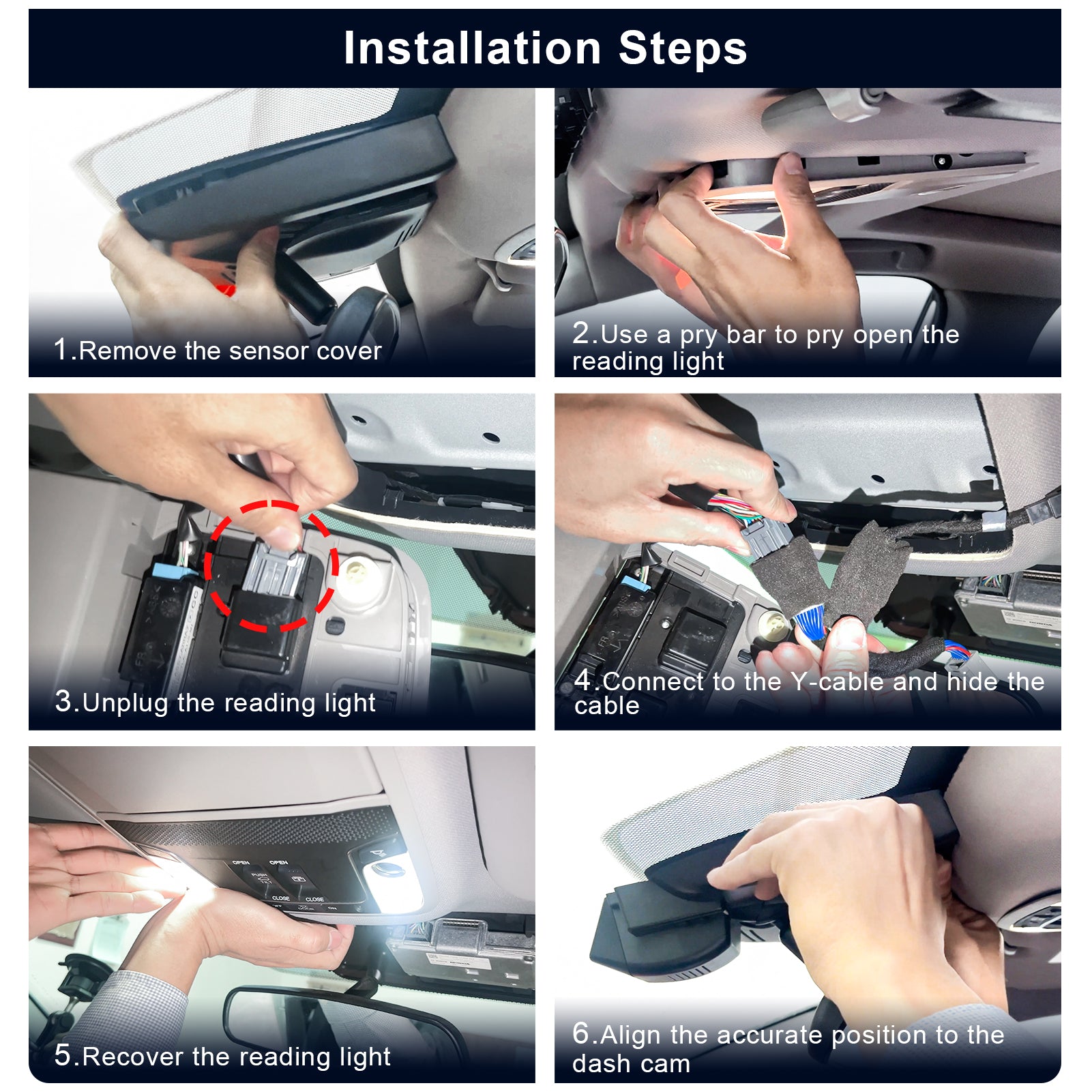 Mangoal Caméra de tableau de bord 4K sur mesure pour Honda Civic 11ème 2022 2023 (noir), Si Type R Hatchback XL Sport SE EX_L Touring 1.5 2.0T, look OEM intégré, vidéo UHD 2160P, WiFi et application, carte 128 Go