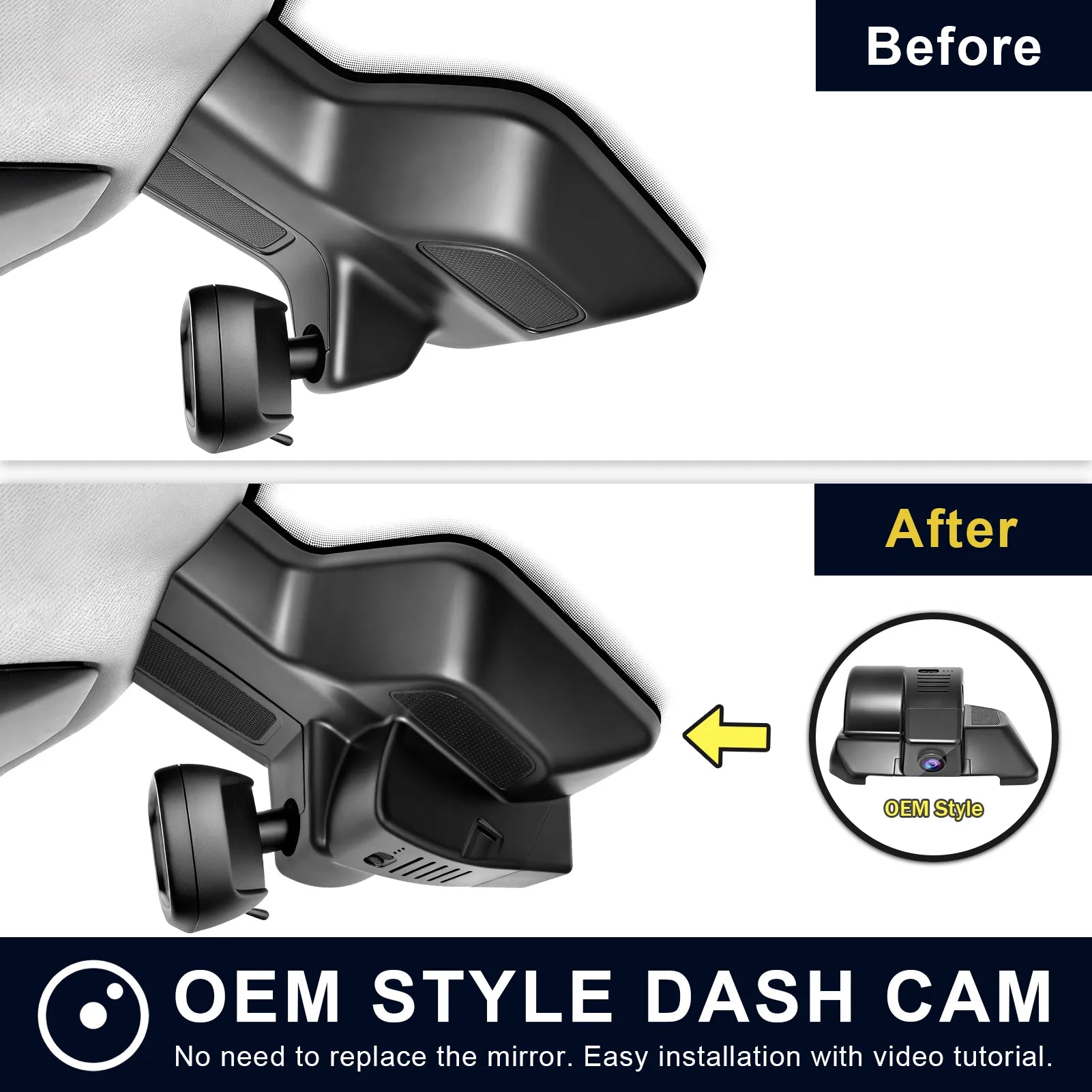 Mangoal 4K Front & 2K Rear HDR Dash Cam, Dual STARVIS 2 IMX678 IMX675, Fit for RAM Gen5 RAM 1500 2025-2026(Model G)