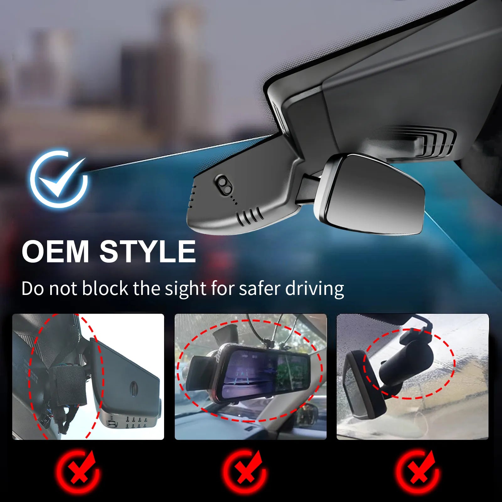 Mangoal Front 4K HDR Dash Cam STARVIS 2 IMX678 for BMW ix 2022-2026(Model B)