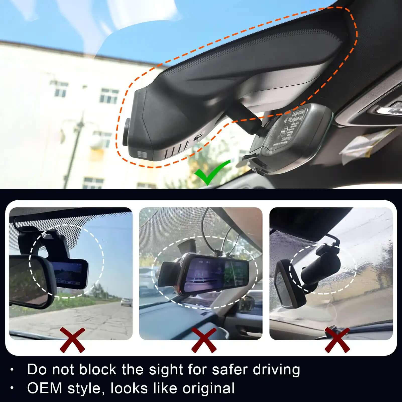 GMC Sierra OEM style dash cam