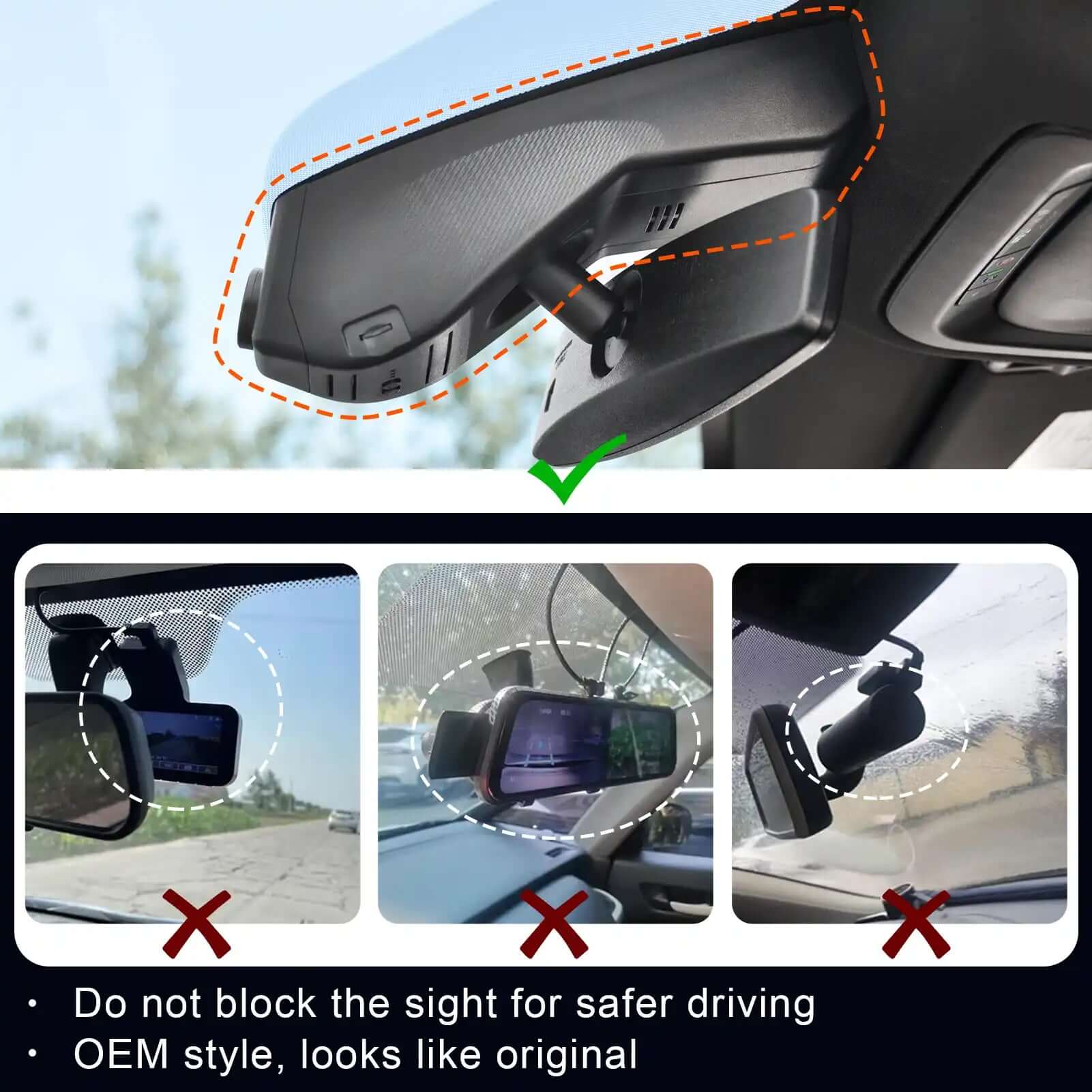 OEM style dash cam for Suburban 