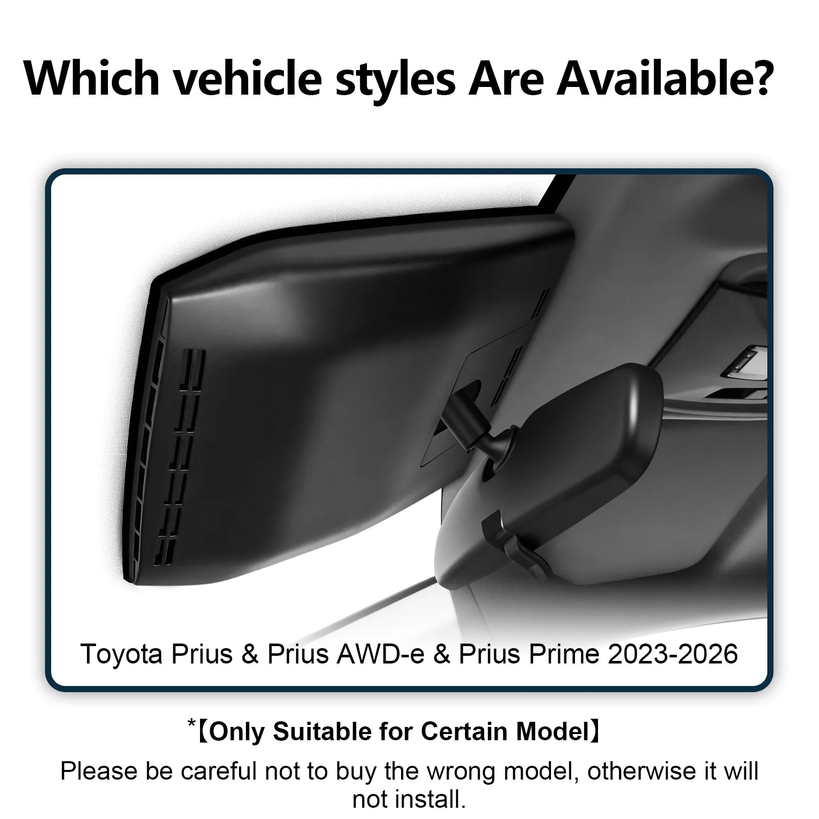 Front 4K & Rear 1080P Dash Cam for Toyota Prius & Prius AWD-e & Prius Prime 2023-2026