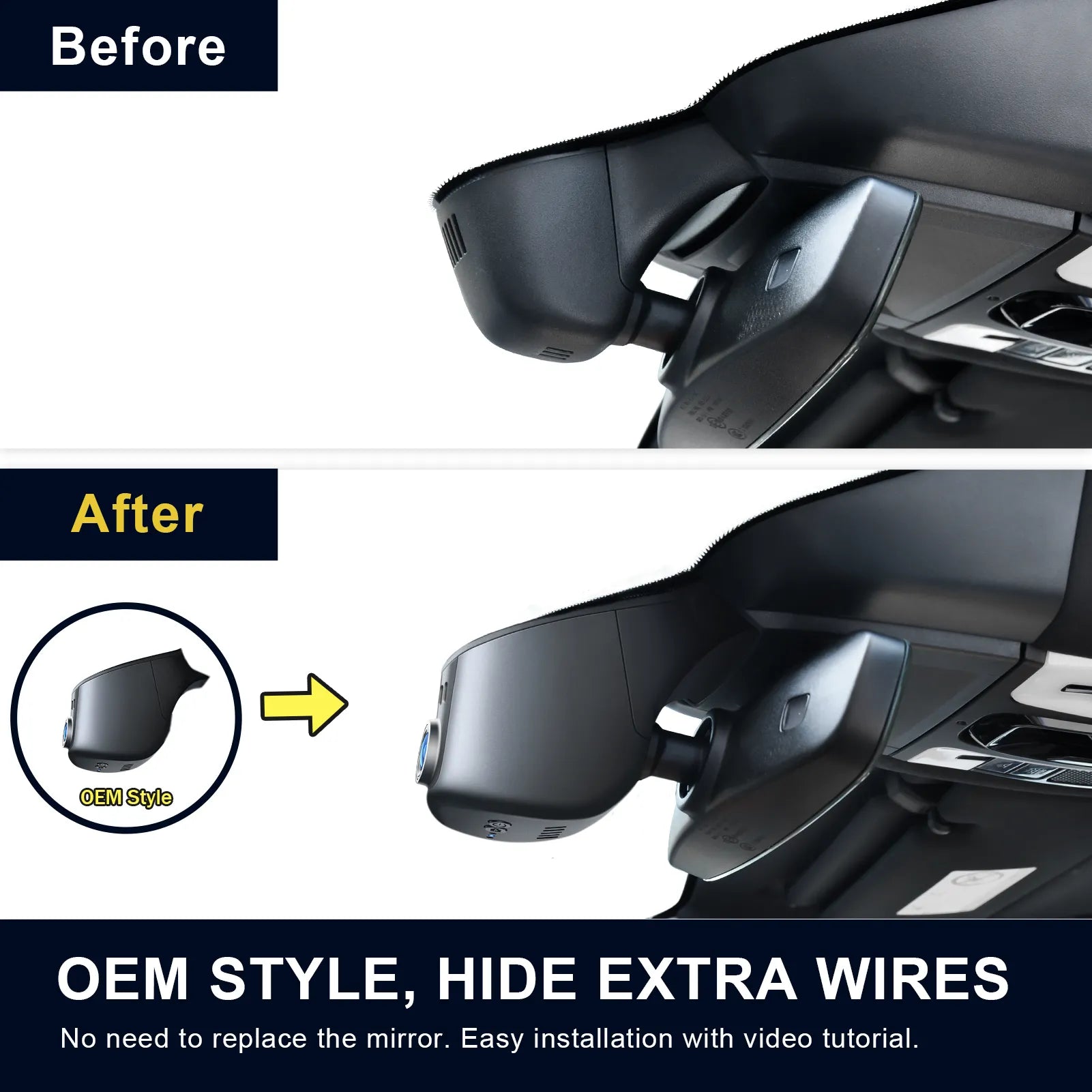 Mangoal 4K Dash Cam for Porsche Cayenne(E3) 2019-2026, 911(992) 2020-2024, Panamera(971) 2017-2026, Taycan 2020-2026 (Model A)