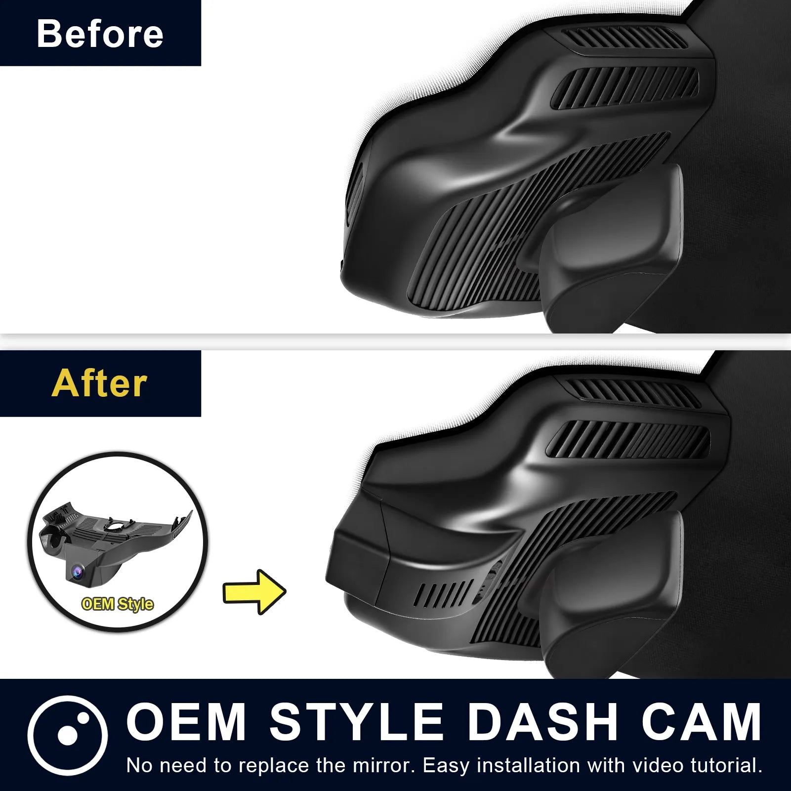 Mangoal Front 4K HDR Dash Cam STARVIS 2 IMX678 Custom for Mercedes-Benz GLB X247 2020-2023(Model C)