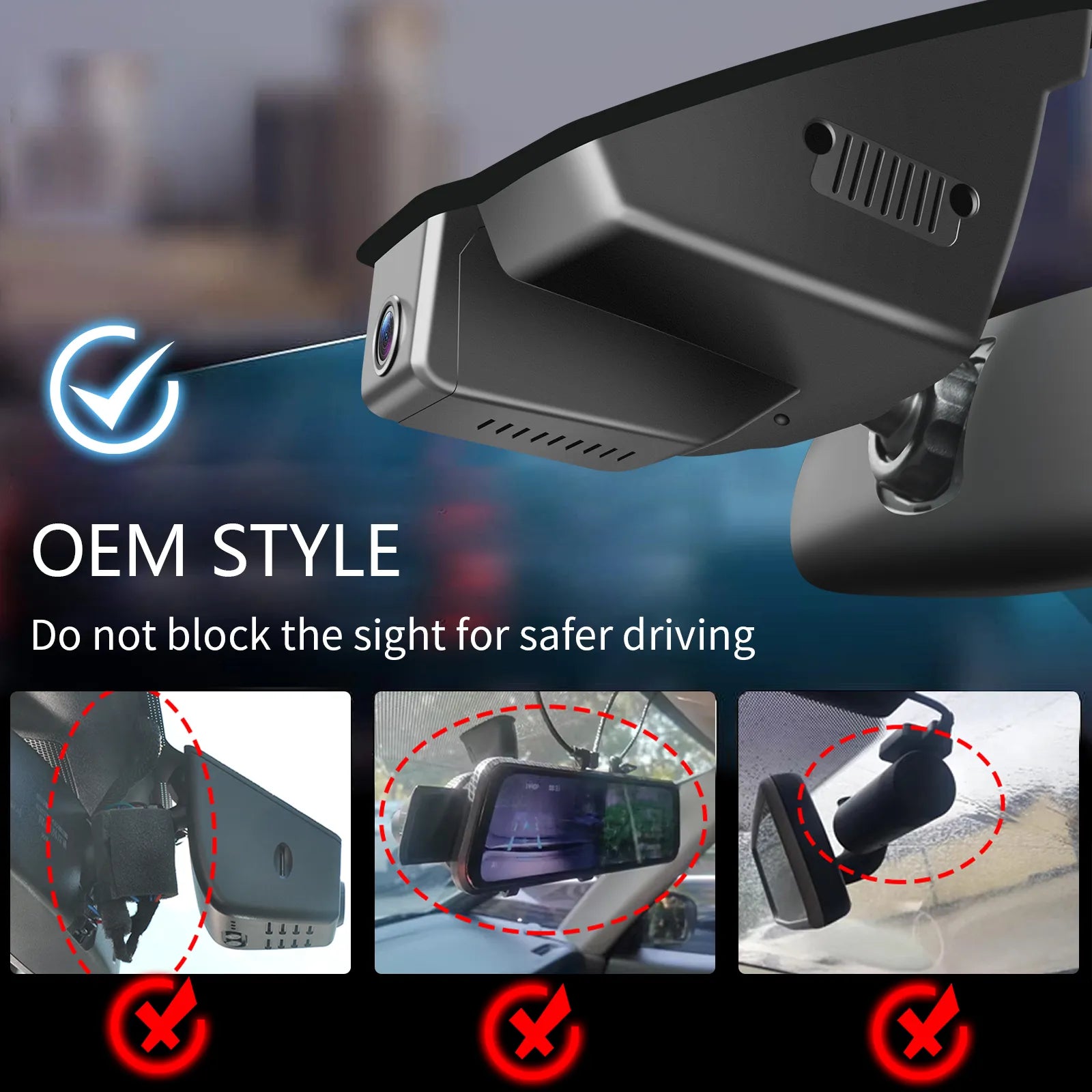 Mangoal Front 4K HDR Dash Cam STARVIS 2 for Jeep Renegade 2015-2023(Beige)