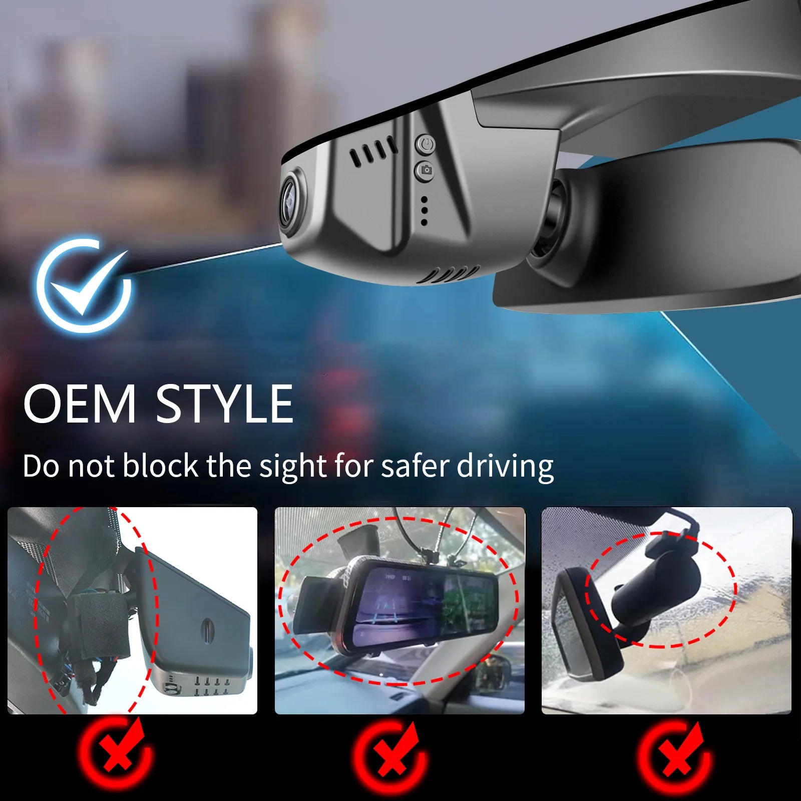 Mangoal 4K Dash Cam for Volkswagen Arteon 2018-2024 (Model B Black)
