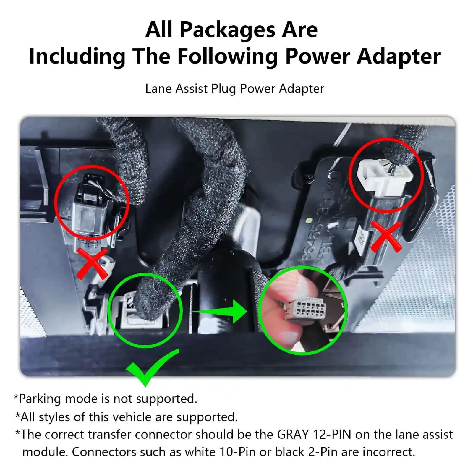 Toyota C-HR single dash cam adapter 