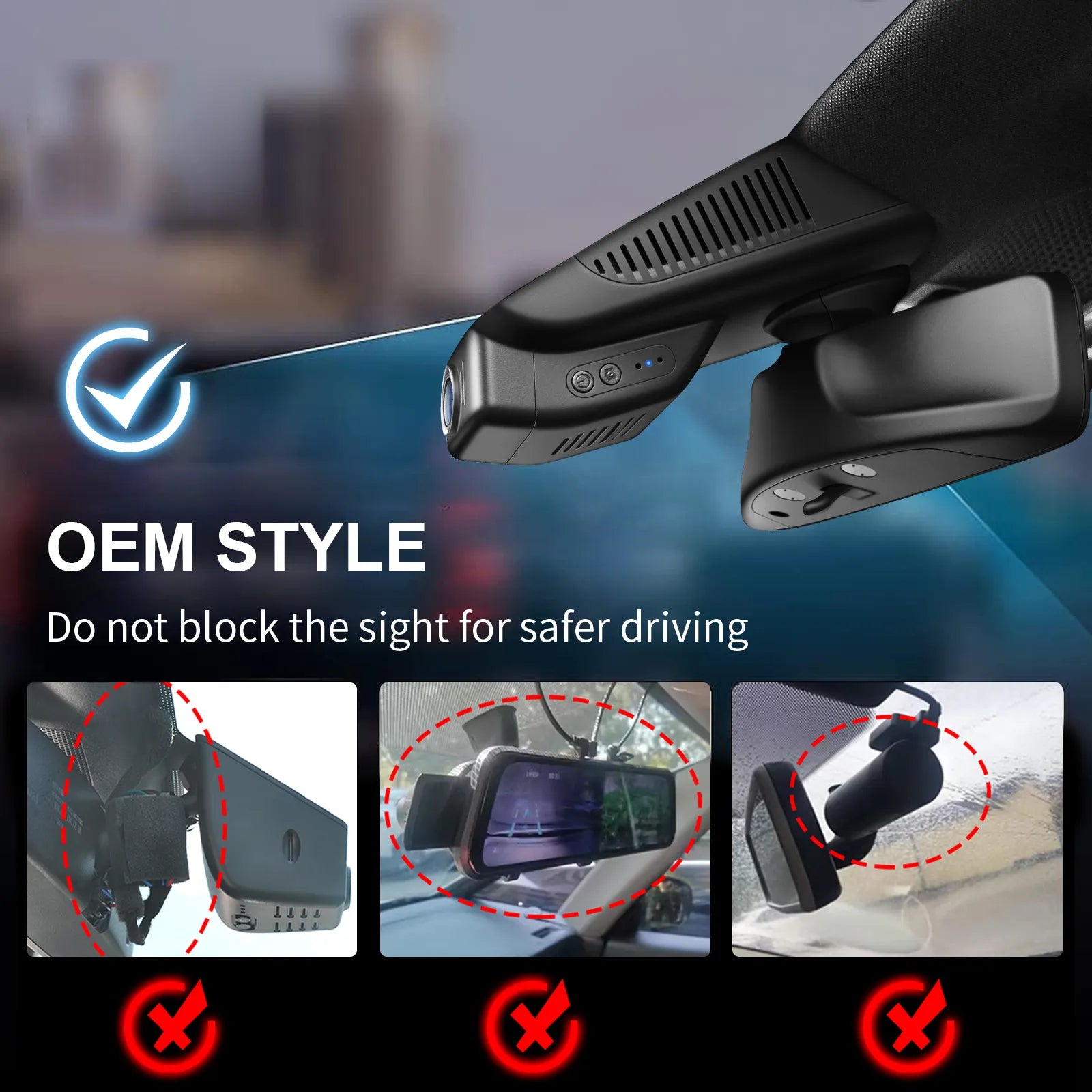 Mangoal 4K Front & 2K Rear 2 Channel HDR Dash Cam, Dual STARVIS 2 IMX678 IMX675, for Mercedes-Benz E-Class W213 E-Class 2017-2023 & E53 E63 AMG 2018-2024(Model A Black)