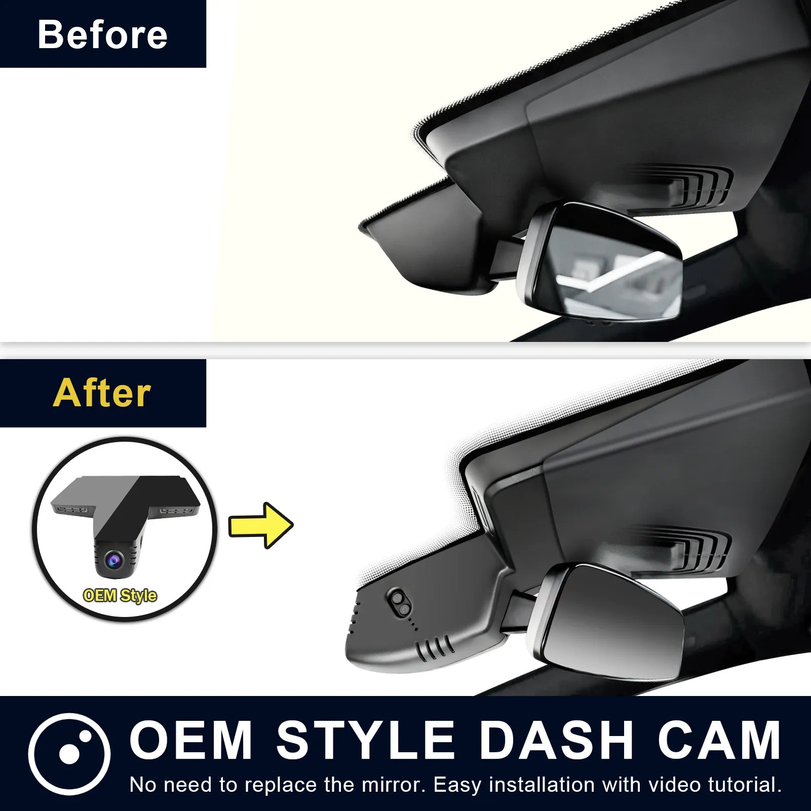 Mangoal Front 4K HDR Dash Cam STARVIS 2 IMX678 for BMW ix 2022-2026(Model B)