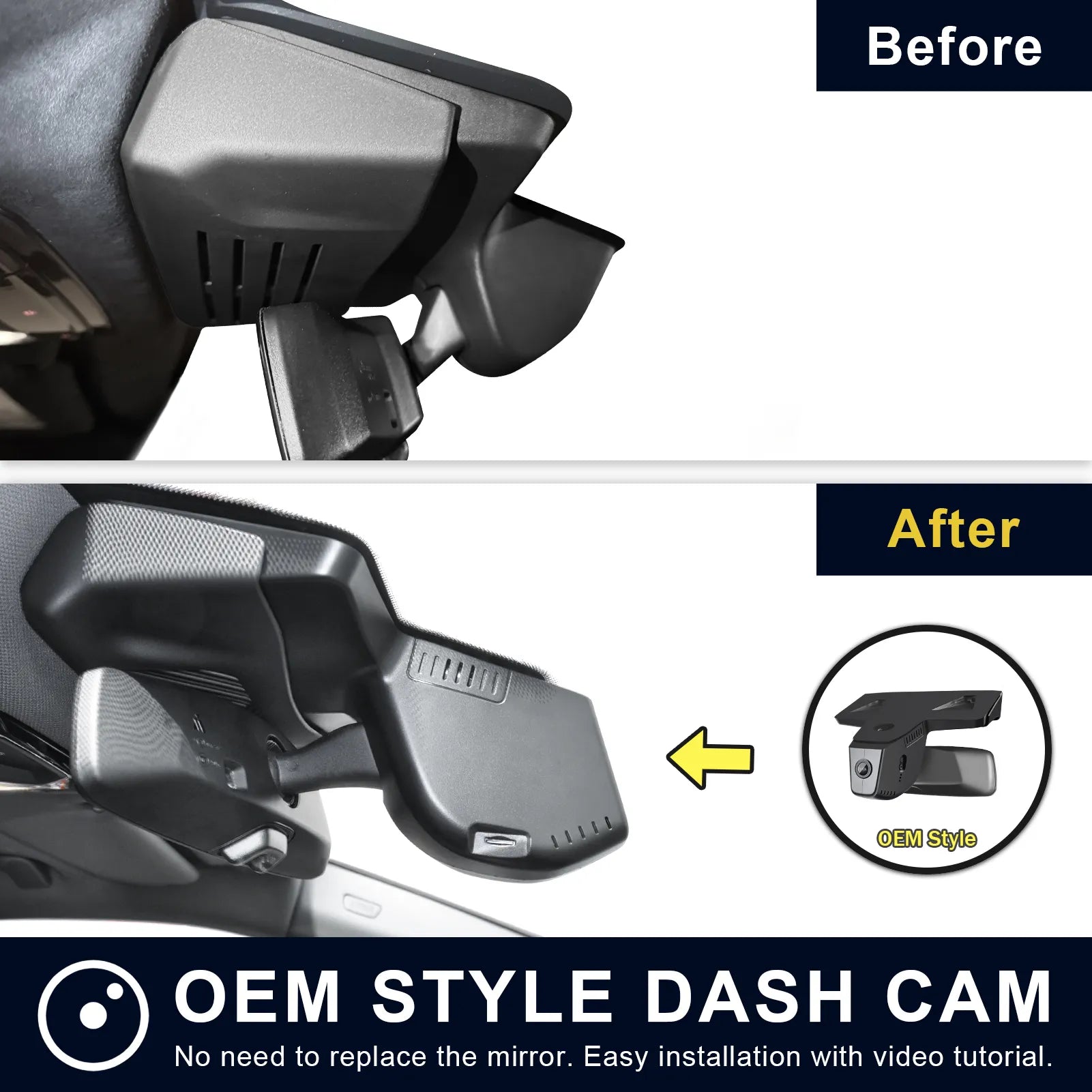 Mangoal Front 4K HDR Dash Cam STARVIS 2 IMX678 for BMW X6 Gen3 G06 2024 2025 X6 LCI (Model C)
