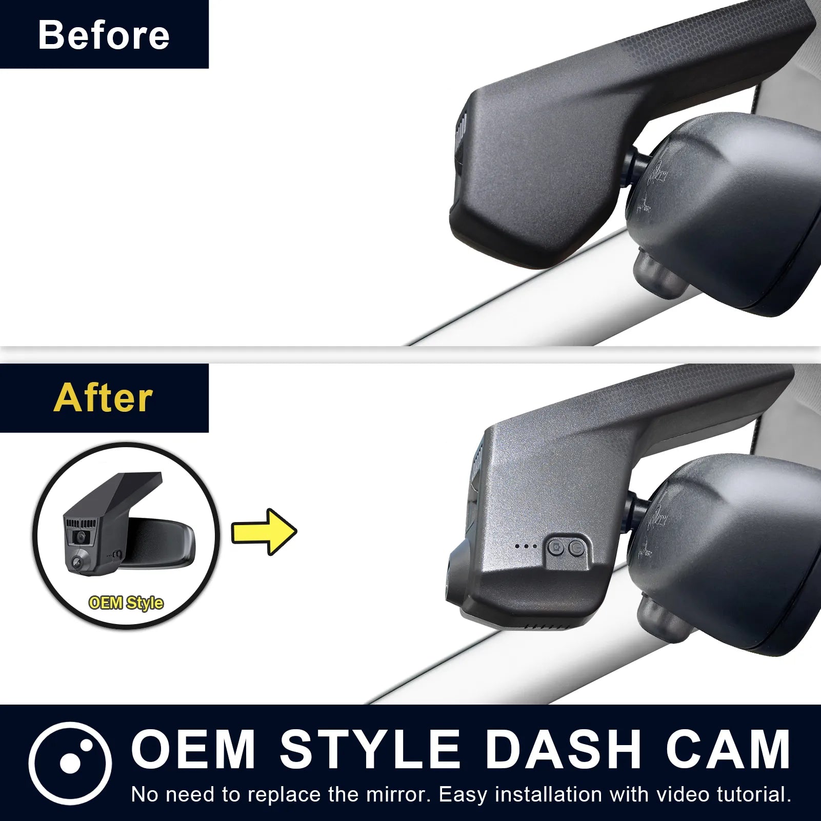 Mangoal 4K Front & 2K Rear 2 Channel HDR Dash Cam, Dual STARVIS 2 IMX678 IMX675, Custom Fit for BMW X3 F25 Gen2 2013-2017(Model C)