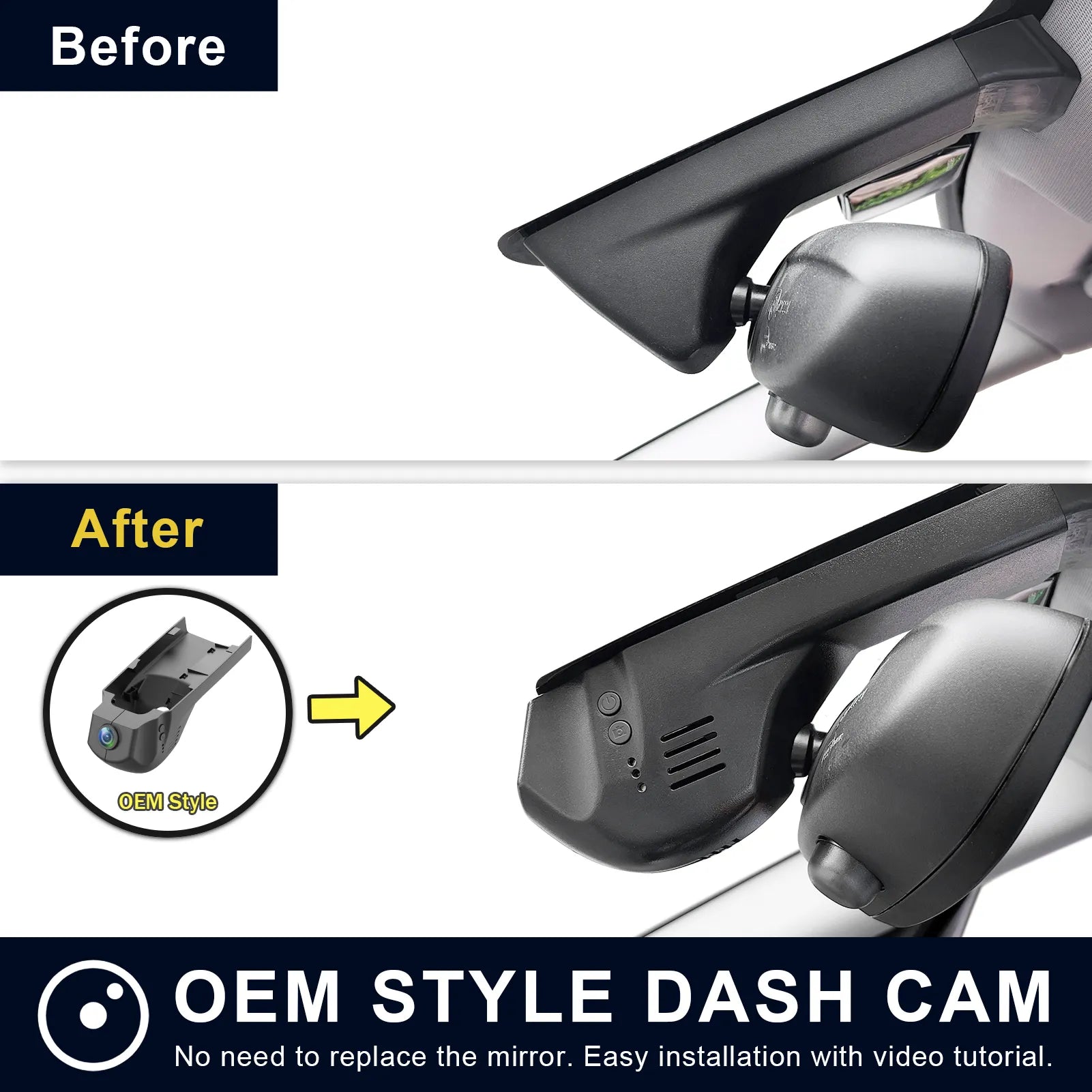 Mangoal STARVIS 2 Front 4K HDR Dash Cam, Custom Fit for BMW X1 Gen2 F48/F49 2017-2018(Model A)