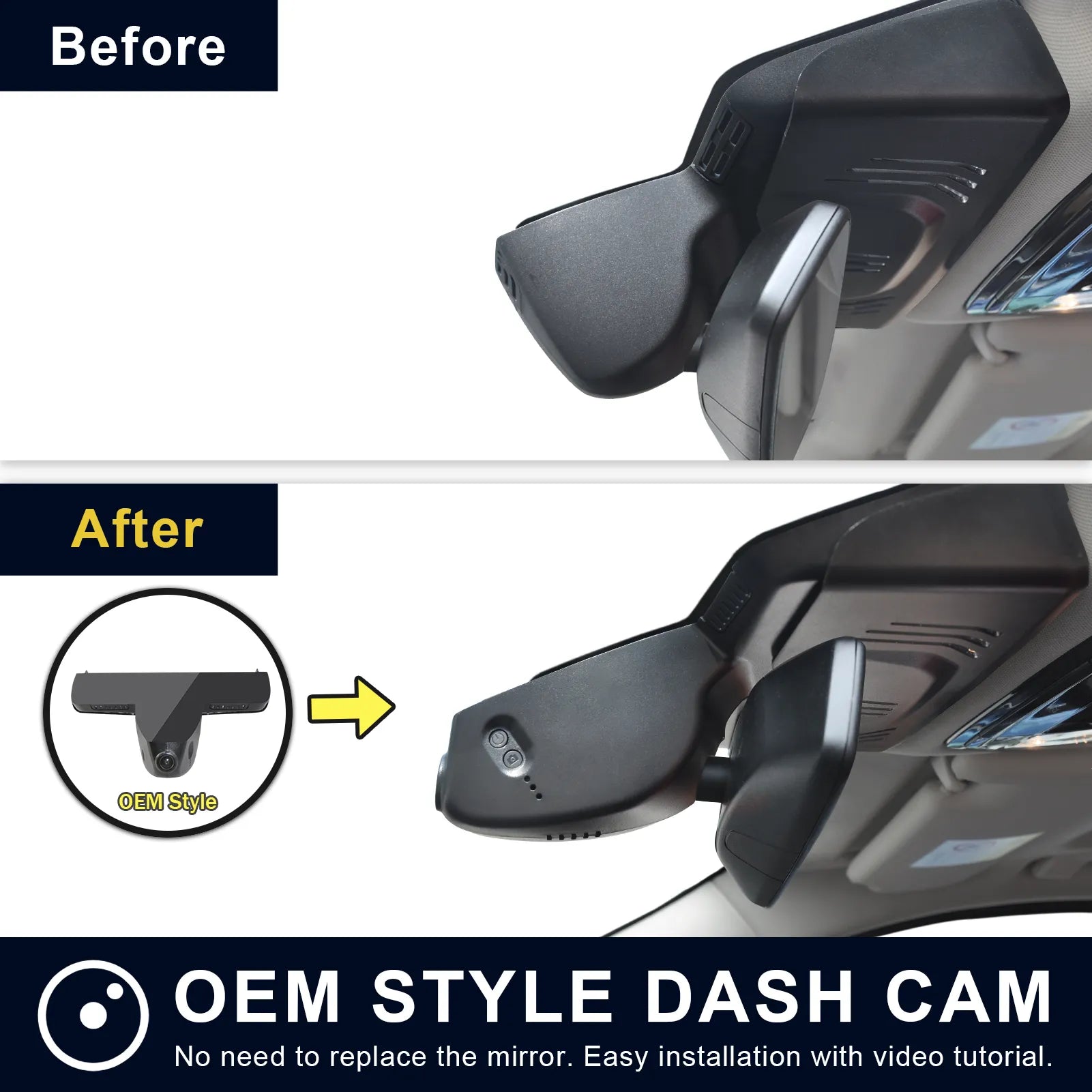Mangoal STARVIS 2 Front 4K HDR Dash Cam IMX678, Custom Fit for BMW G07 X7 2019-2022(Model B)