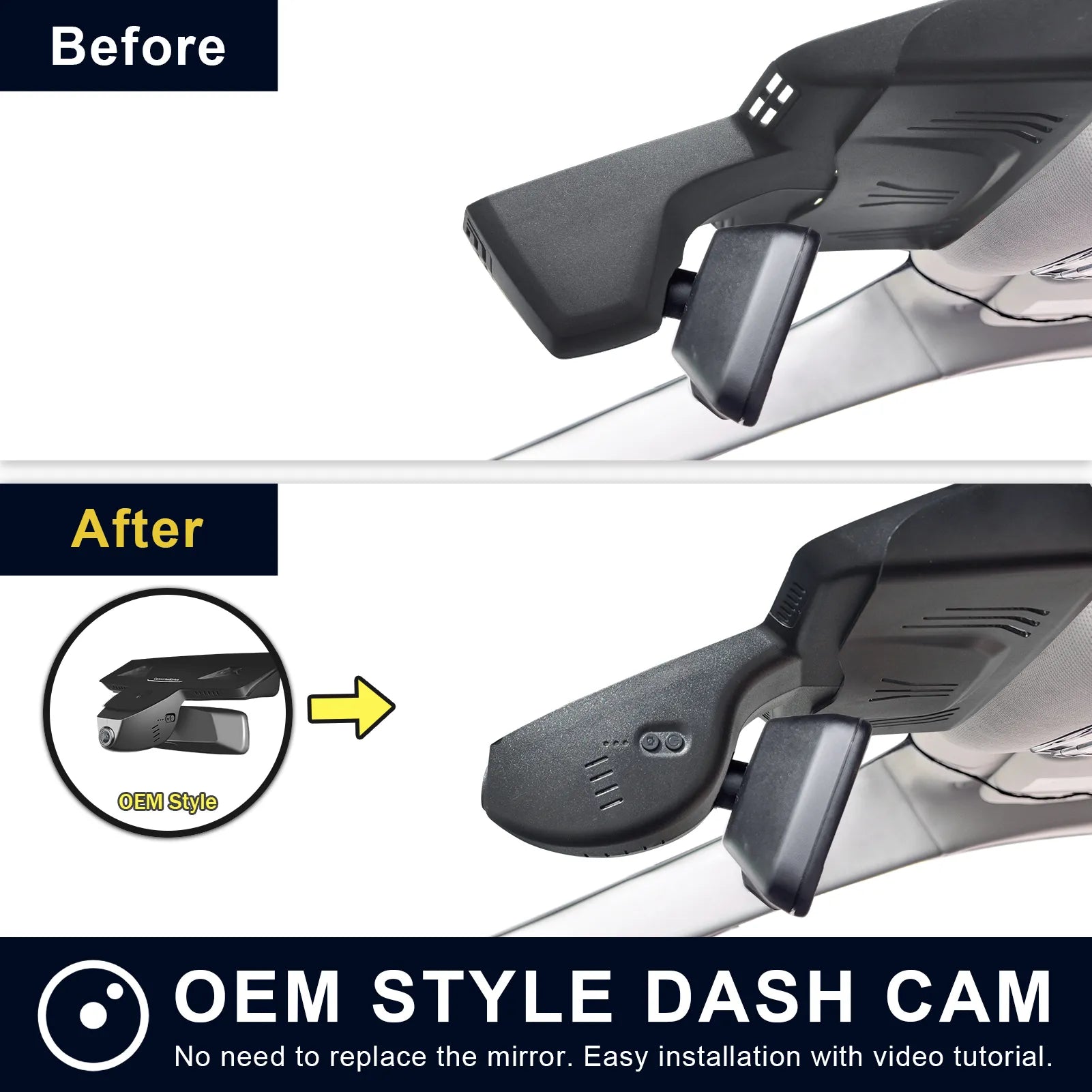 Mangoal Front 4K HDR Dash Cam STARVIS 2 IMX678 for BMW X6 Gen3 G06 2020-2023(Model B)