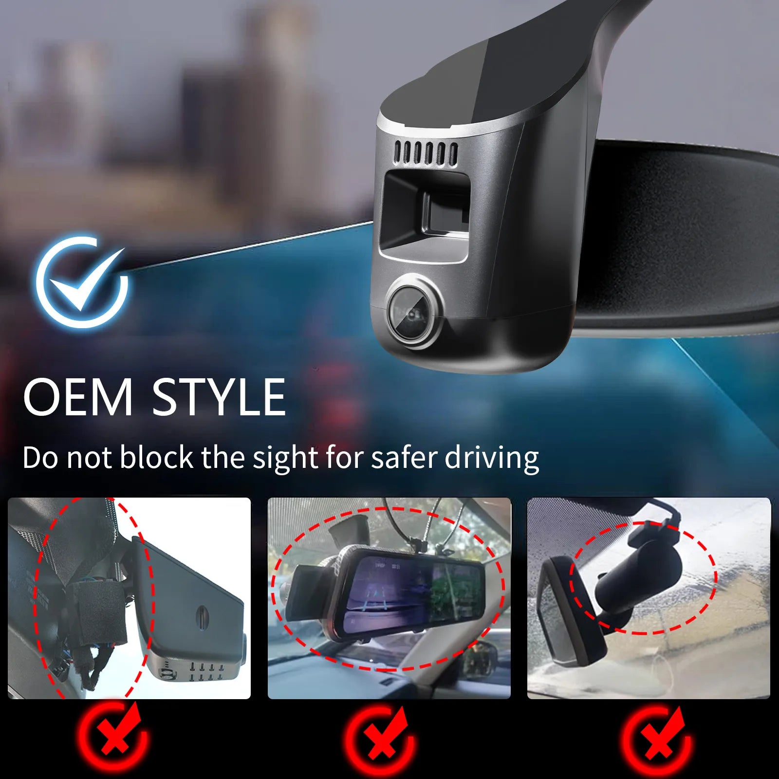 Mangoal 4K Dash Cam for Audi (Model E Black)
