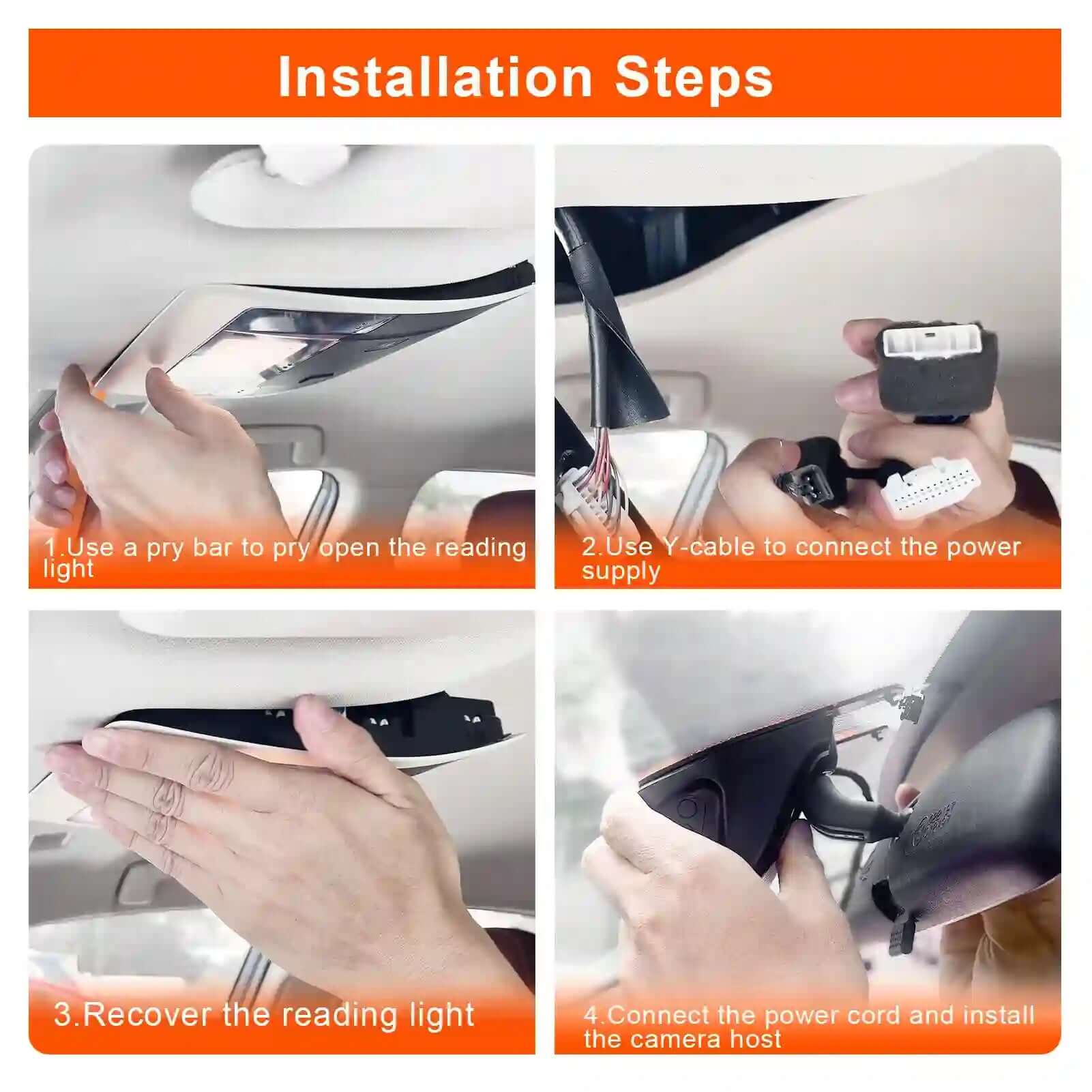 Lexus NX model A 4k front cam installatin view 