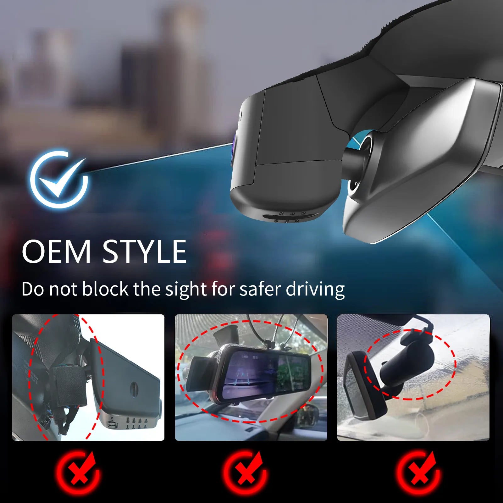 Mangoal Front 4K HDR Dash Cam STARVIS 2 IMX678 for Porsche 911 2025 2026(Model C)