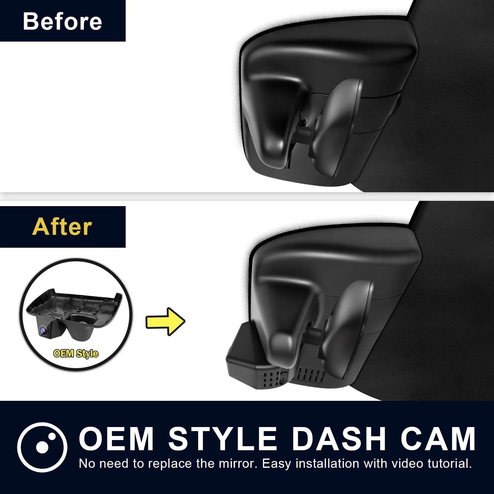 Mangoal Front 4K & Rear 1080P Dash Cam for Acura RDX 2019-2025
