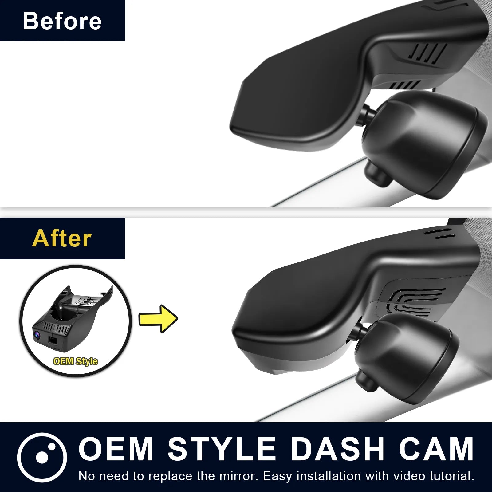 Mangoal 4K Dash Cam for BMW 4-Series Gen2 G22 G23 G26 2021-2026 M4 G82 G83 - Model C