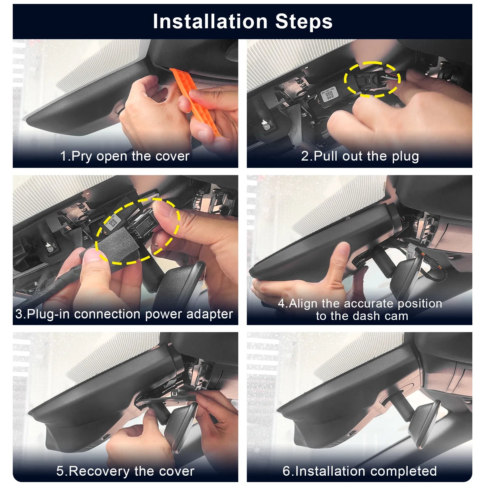 Mangoal Front 4K HDR Dash Cam STARVIS 2 IMX678 for Lexus RZ 2023 2024 2025 2026