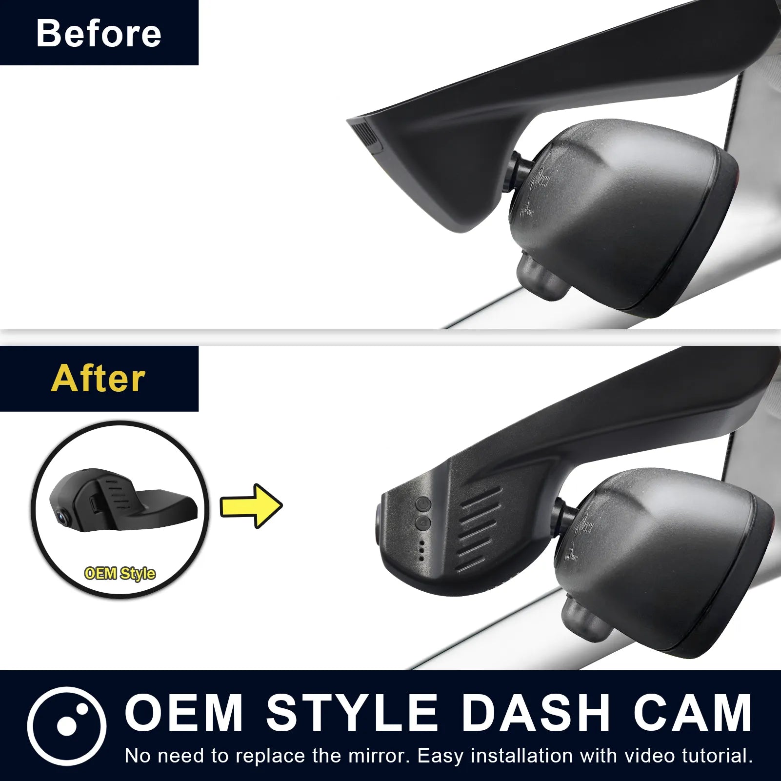 Mangoal 4K & Rear 1080P Dash Cam for BMW X5 Gen3 F85 F15 2014-2018 (Model B)