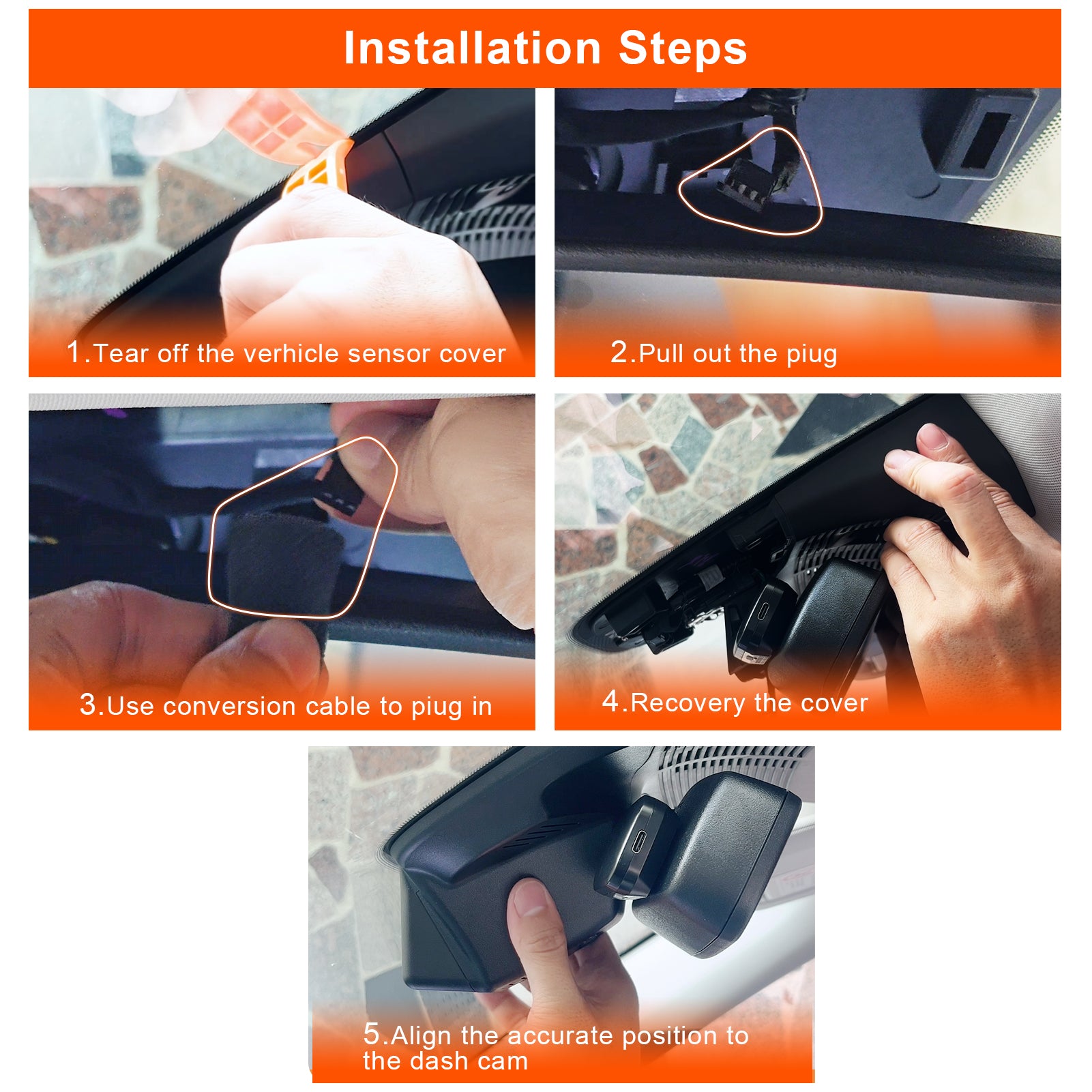 Mangoal Front 4K HDR Dash Cam STARVIS 2 IMX678 for Lincoln Nautilus Gen2 CDX707 2024 2025 2026