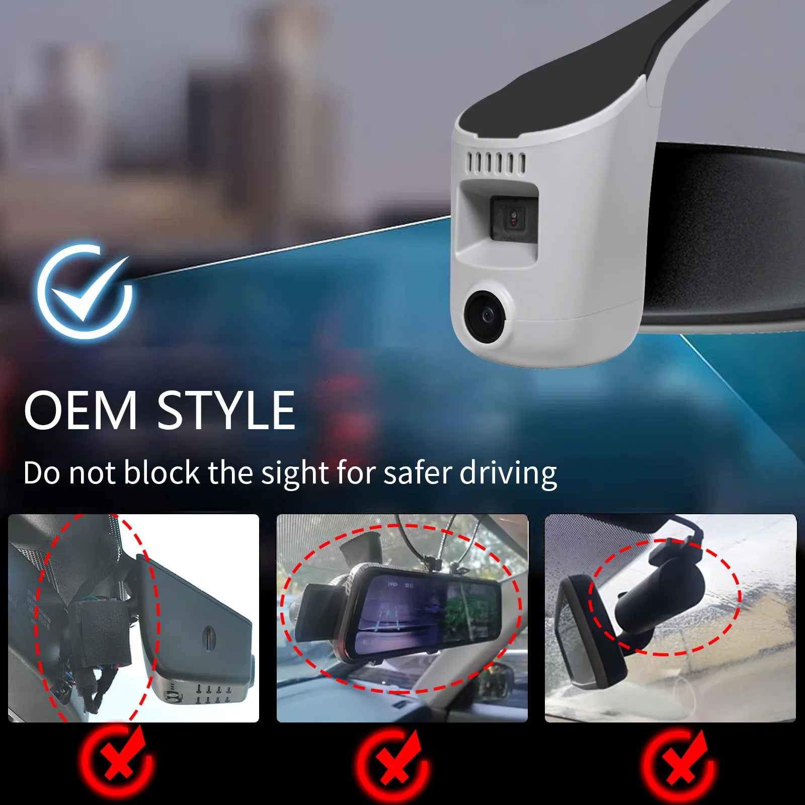 Mangoal 4K Dash Cam for Audi (Model E Gray)