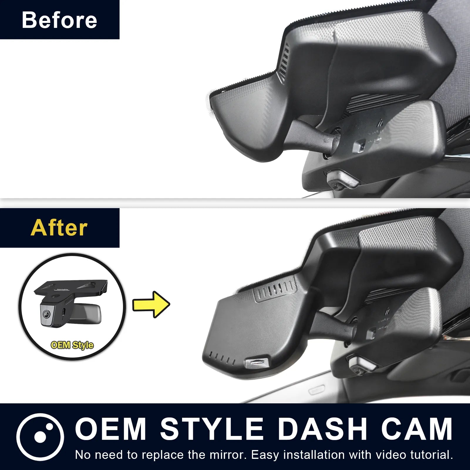 Mangoal 4K Dash Cam for BMW Select 5 Series Gen8 G60 G61 G68 2024+ M5 G90 G99