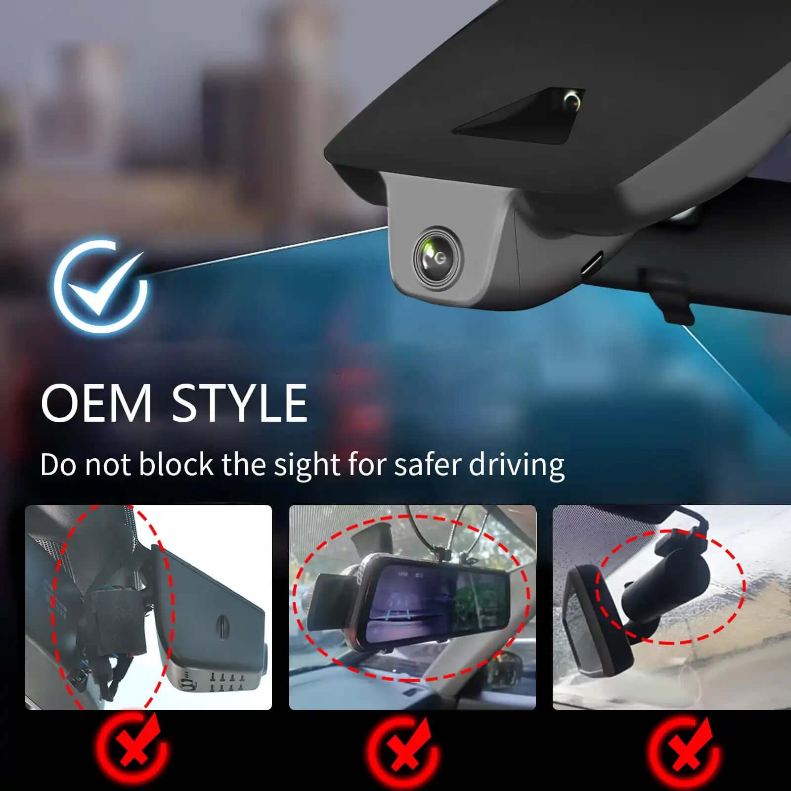 toyota highlander OEM style dash camera review 