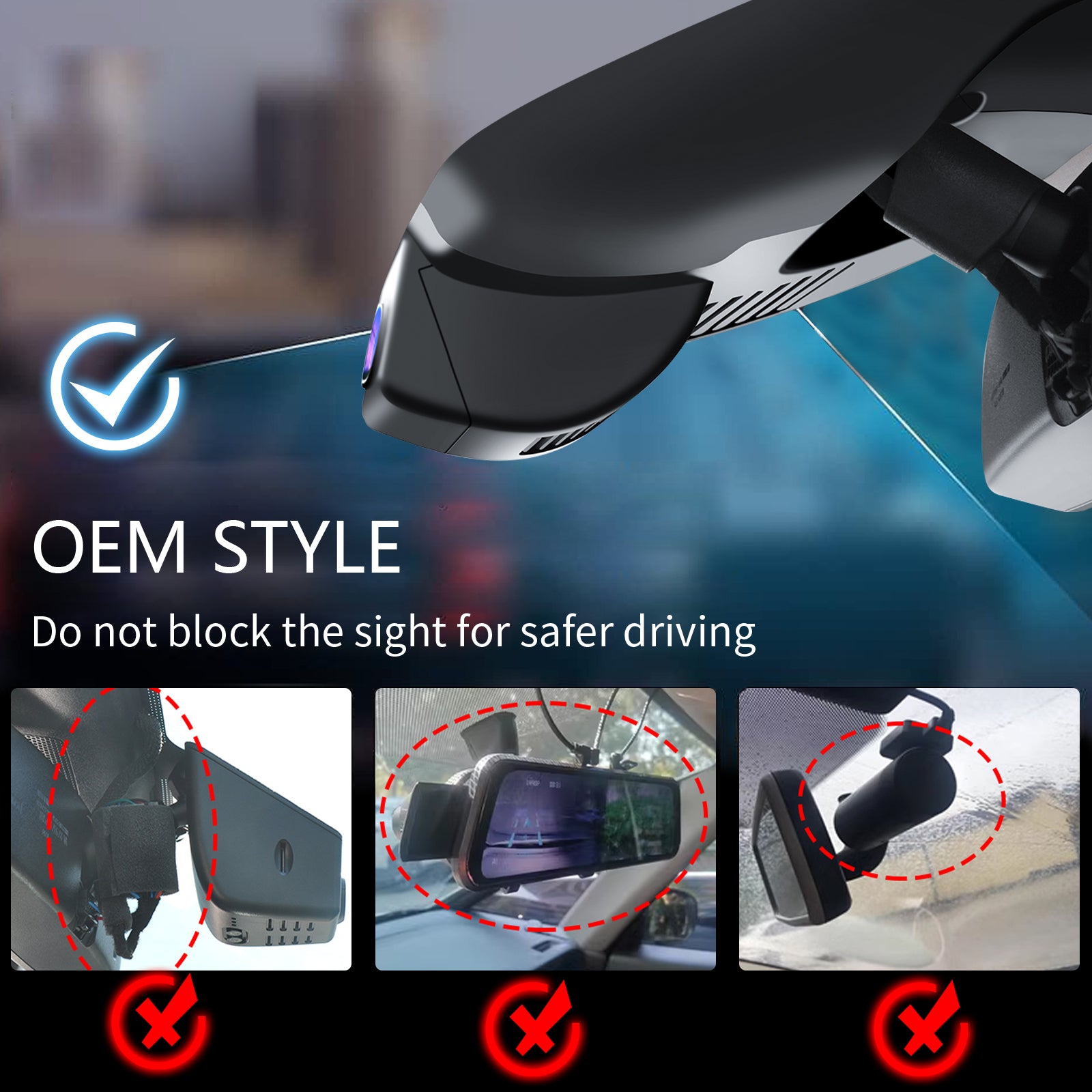 Mangoal 4K Dash Cam for Mazda 3 2024-2026 (Model B)