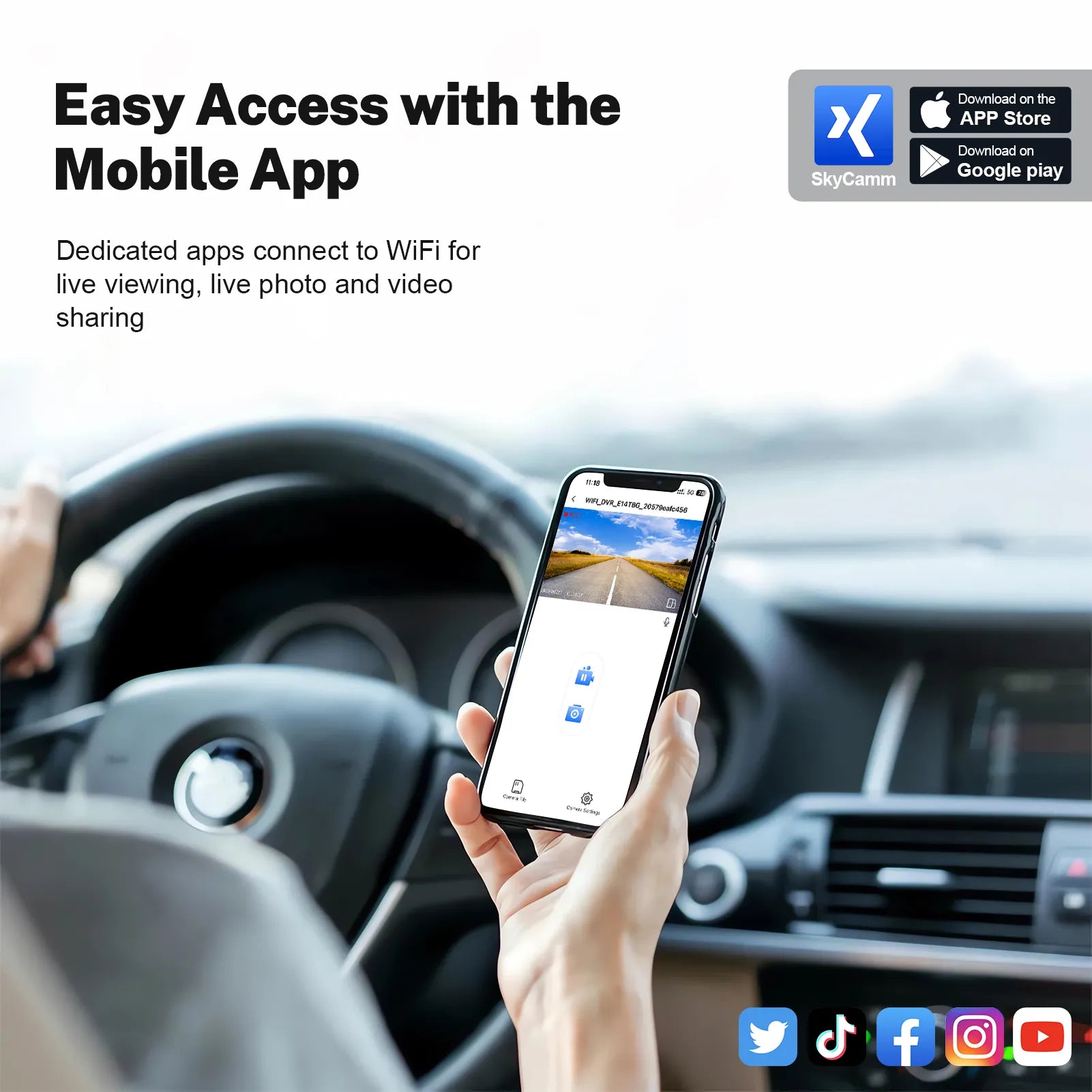 4K Front & 2K Rear 2 Channel HDR Dash Cam, Dual STARVIS 2 IMX678 IMX675, Custom Fit for Mazda CX-30 2020 2021 2022 2023 & MX-30 EV 2022-2023(Model A), 5GHz WiFi, GPS, 128GB Card