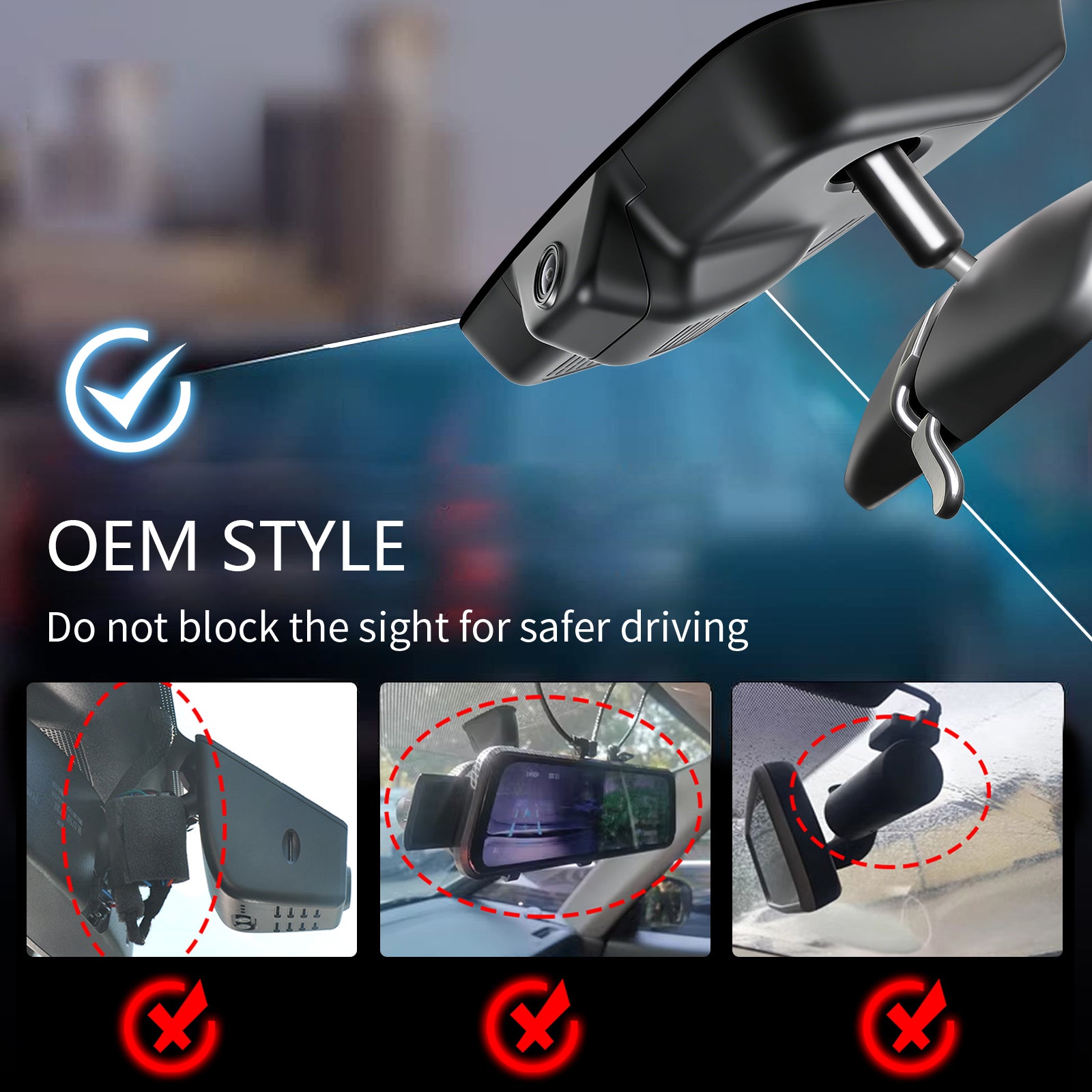 Mangoal Caméra de tableau de bord 4K sur mesure pour Honda Civic 11ème 2022 2023 (noir), Si Type R Hatchback XL Sport SE EX_L Touring 1.5 2.0T, look OEM intégré, vidéo UHD 2160P, WiFi et application, carte 128 Go