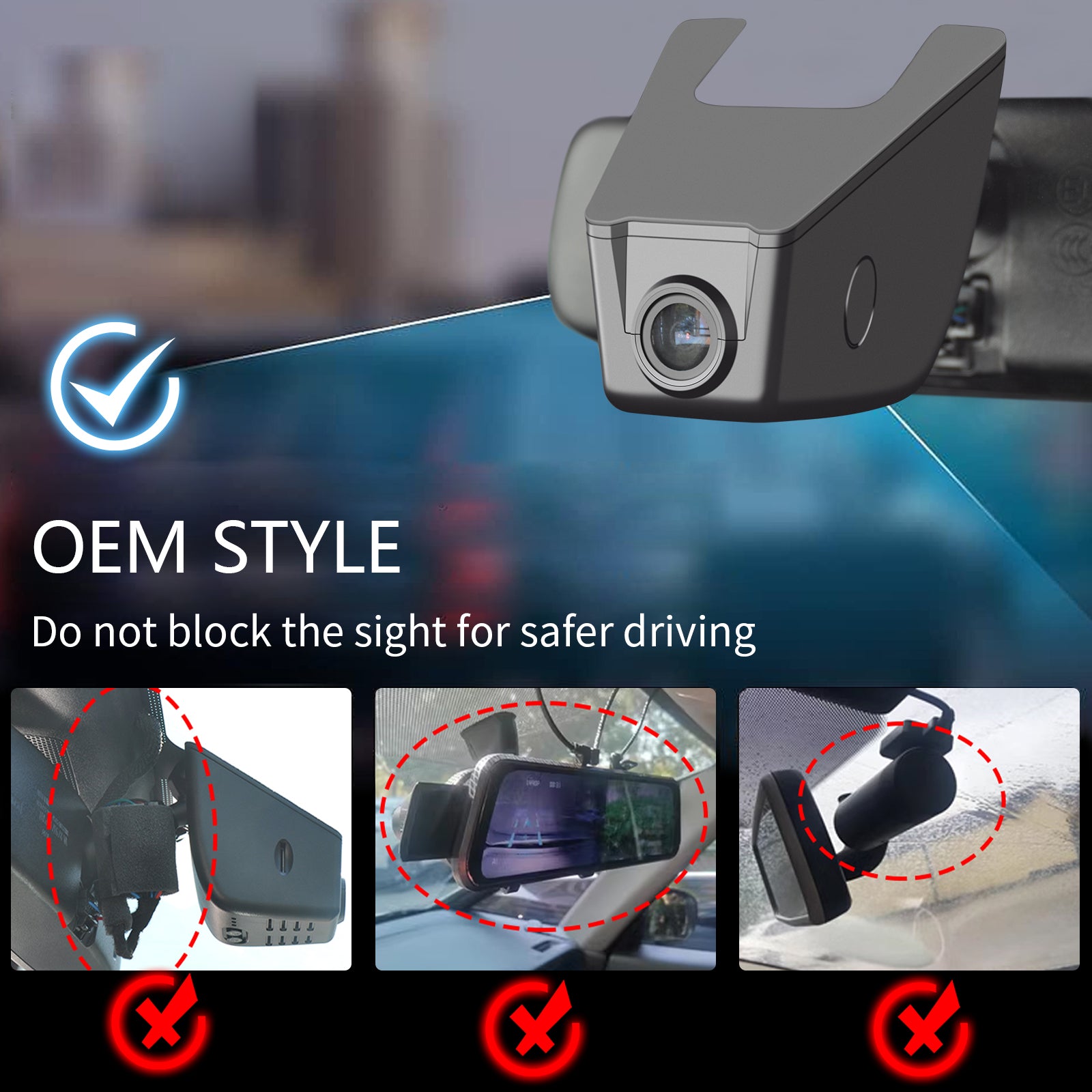 Mangoal Front 4K HDR Dash Cam STARVIS 2 for Subaru Legacy 2019-2025