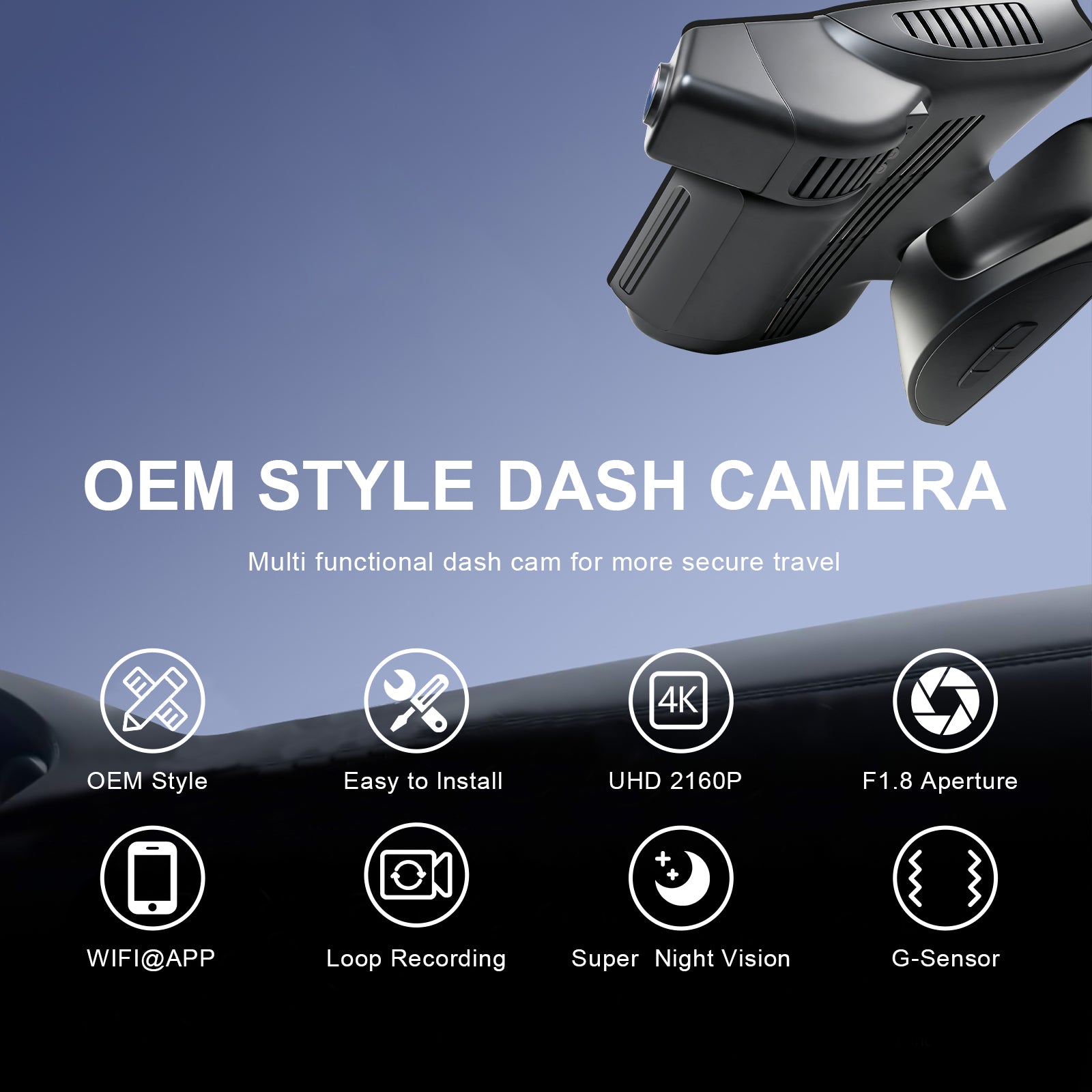 Mangoal Dash Cam for Mercedes-Benz S-Class 2012-2021(Model B)