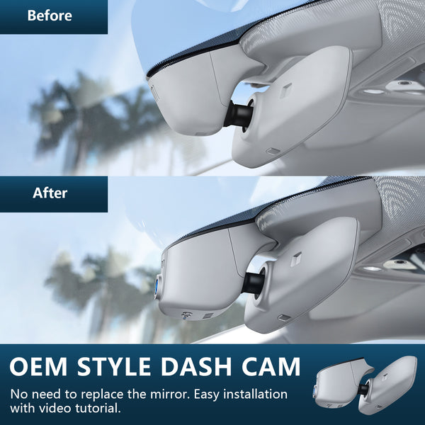 Mangoal Front 4K HDR Dash Cam STARVIS 2 for Audi Series (Model A Gray)