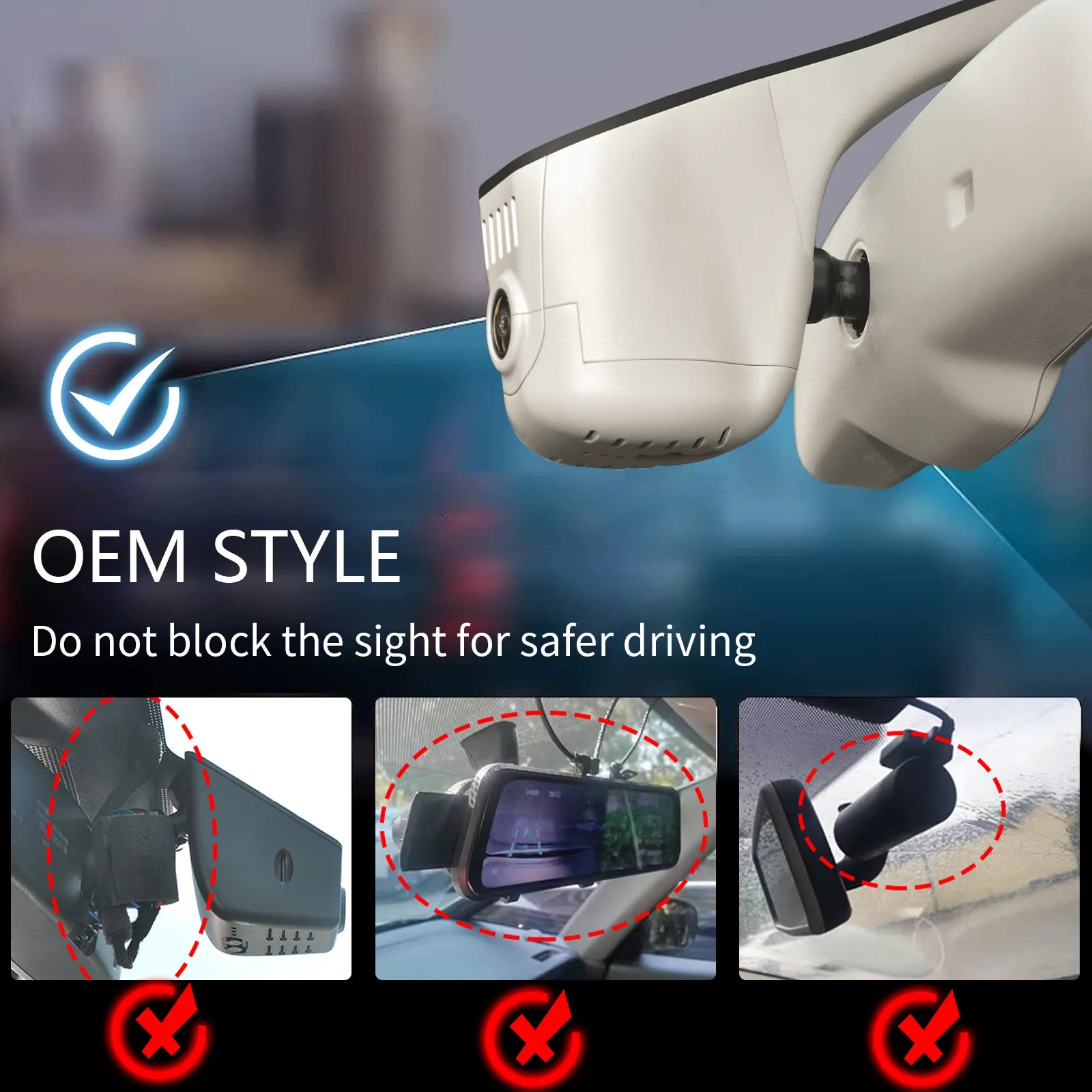 Mangoal 4K Dash Cam for Audi (Model C Beige)
