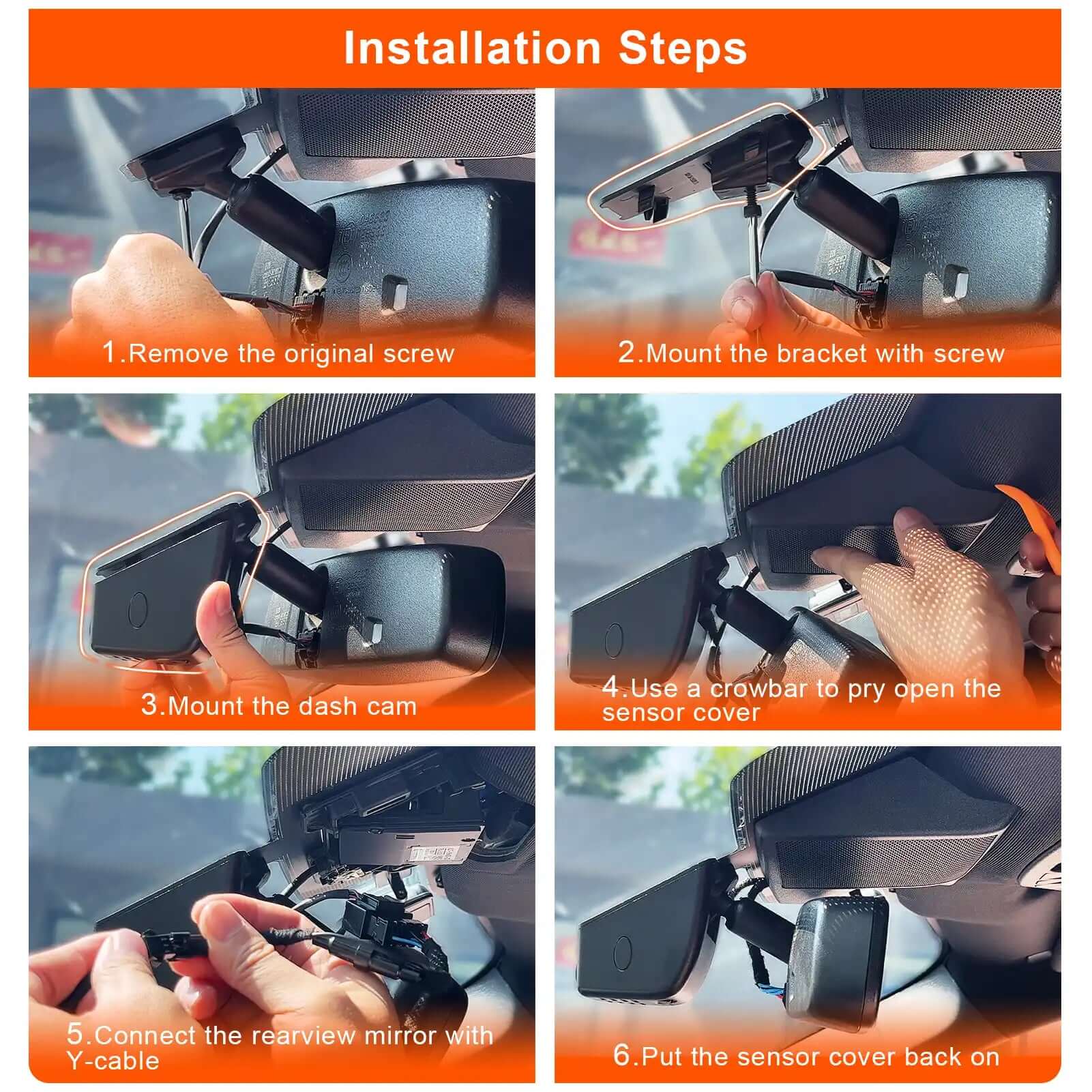 Ford F-series dash cam installation steps