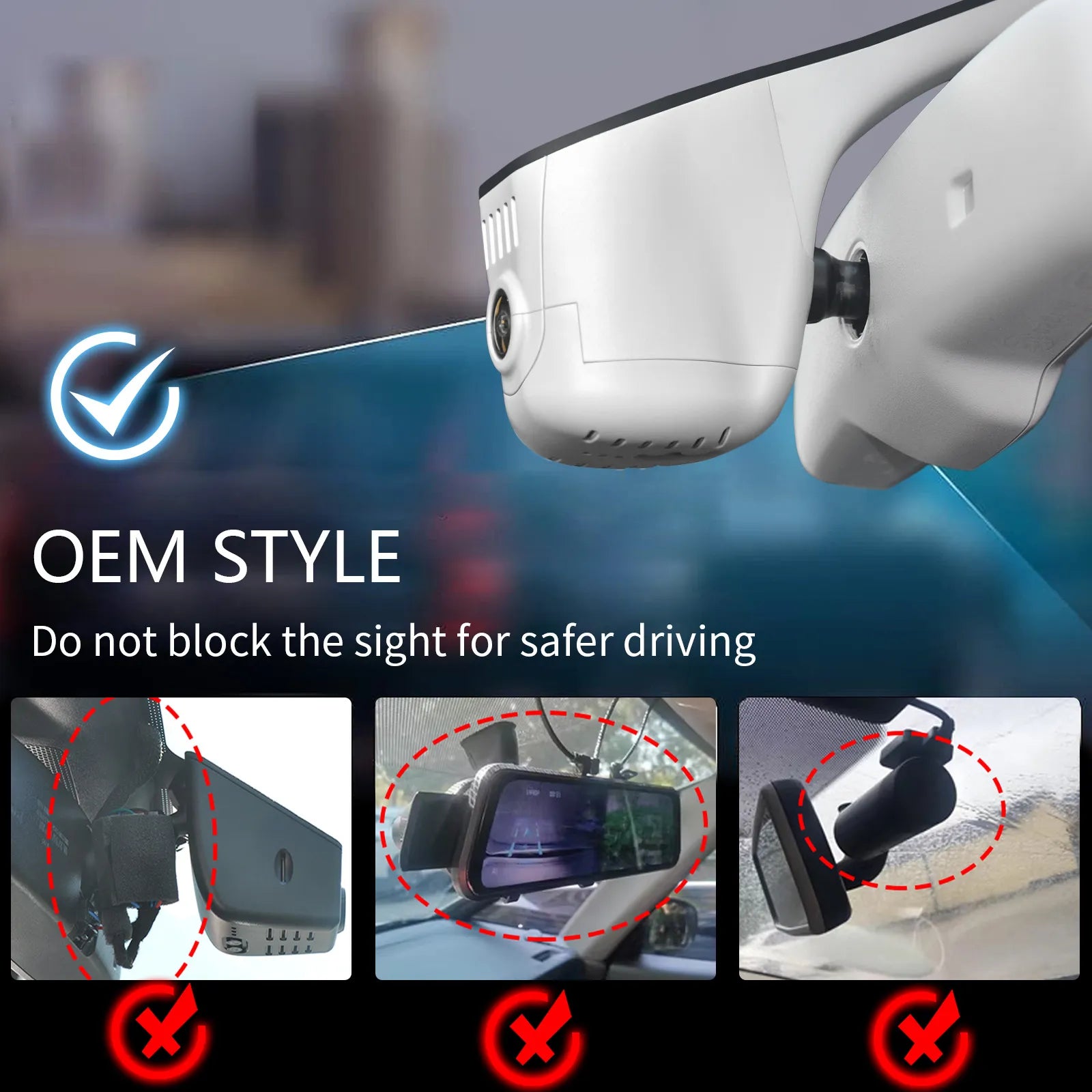 Mangoal 4K Dash Cam for Audi (Model C Gray)
