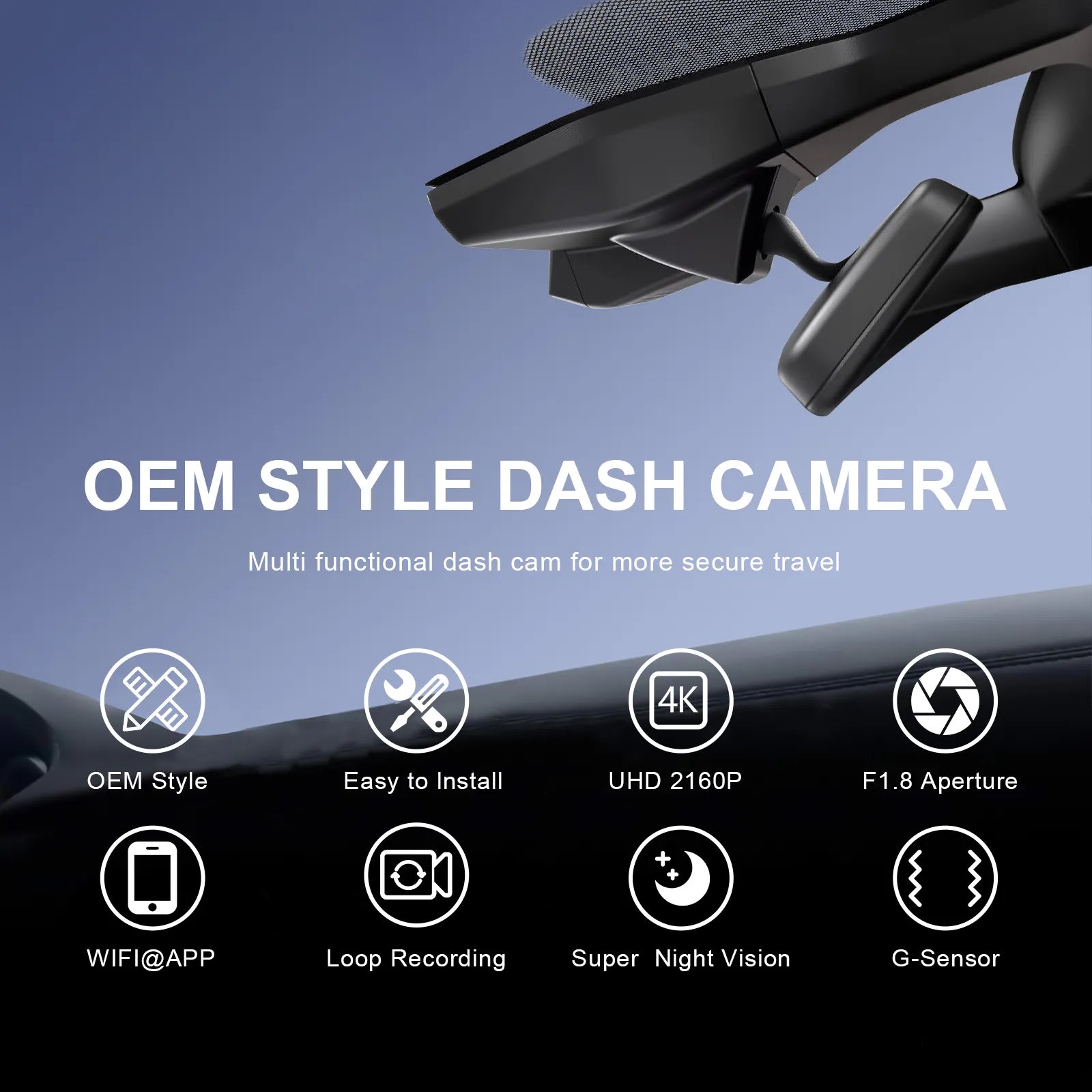 Mangoal Front 4K & Rear 2K HDR Dash Cam, Dual STARVIS 2 IMX678 IMX675, for Volkswagen ID.3 2020-2025 & Seat Cupra Born
