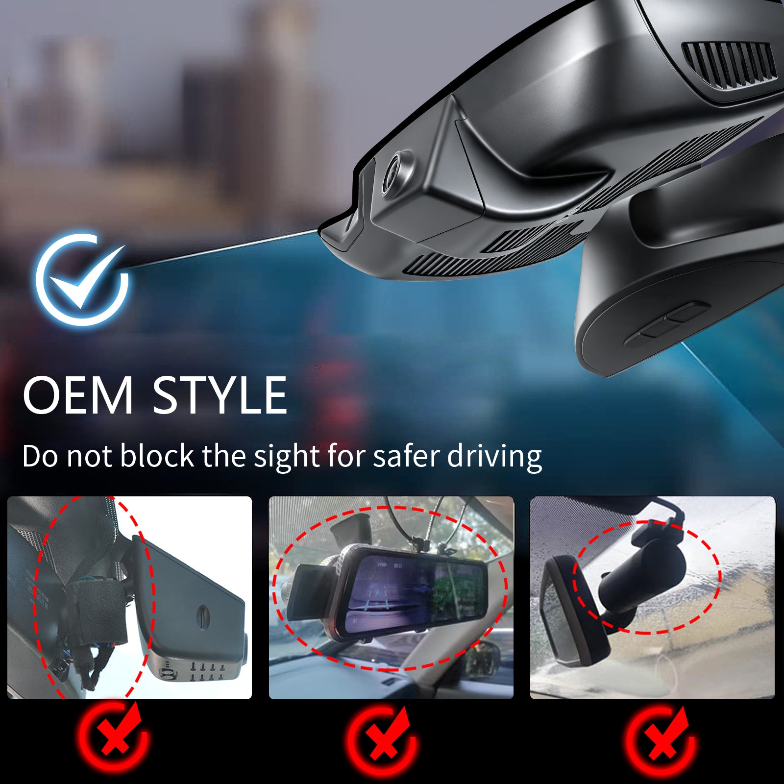 Mangoal Dash Cam for Mercedes-Benz S-Class 2012-2021(Model C)