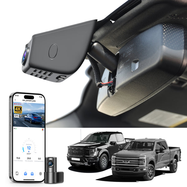 Mangoal Dash Cam for Ford F150 2018-2026, F150 Lightning 2022-2025, F250/F350/F450 Super Duty 2020-2026 (Model A)