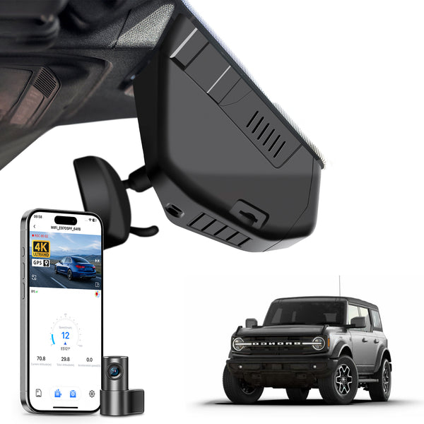 Mangoal Dash Cam for Ford Bronco 2021-2024 (Model A)