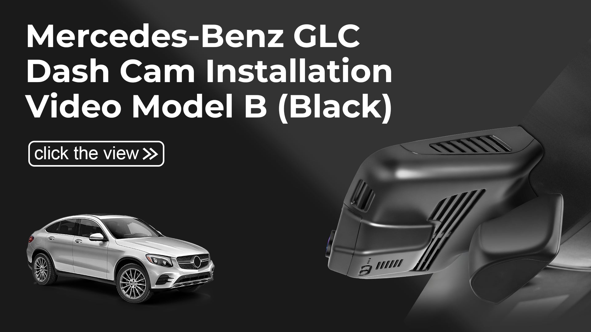 Load video: Mangoal Front 4K &amp; Rear 2K HDR Dash Cam, Dual STARVIS 2, for Mercedes-Benz GLC Gen1 X253/C253 2016-2020(Model B Black)
