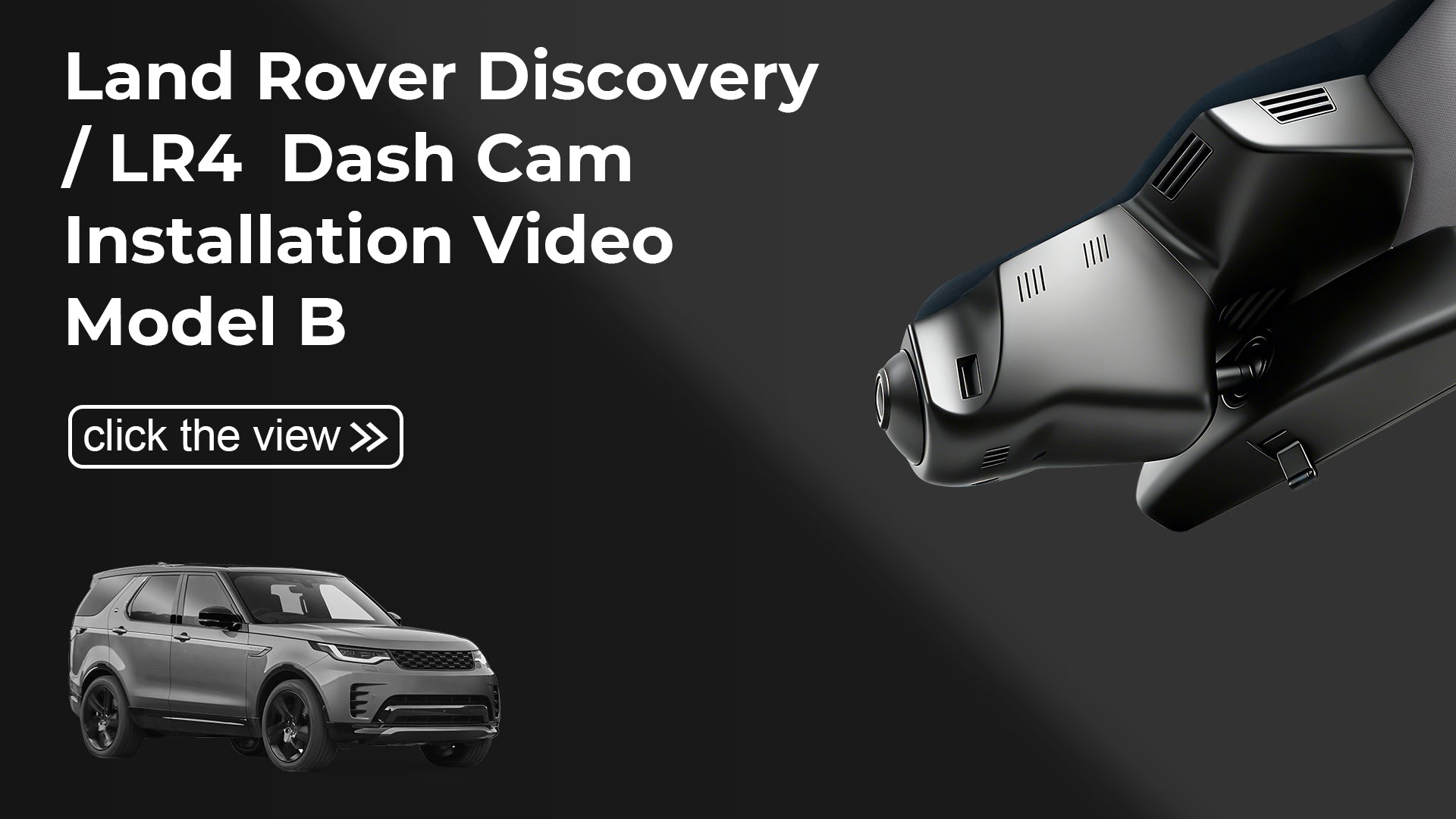 Charger la vidéo : Mangoal Front 4K &amp; Rear 2K HDR Dash Cam, Dual STARVIS 2 for Land Rover Gen5 Discovery / L462(Model B)