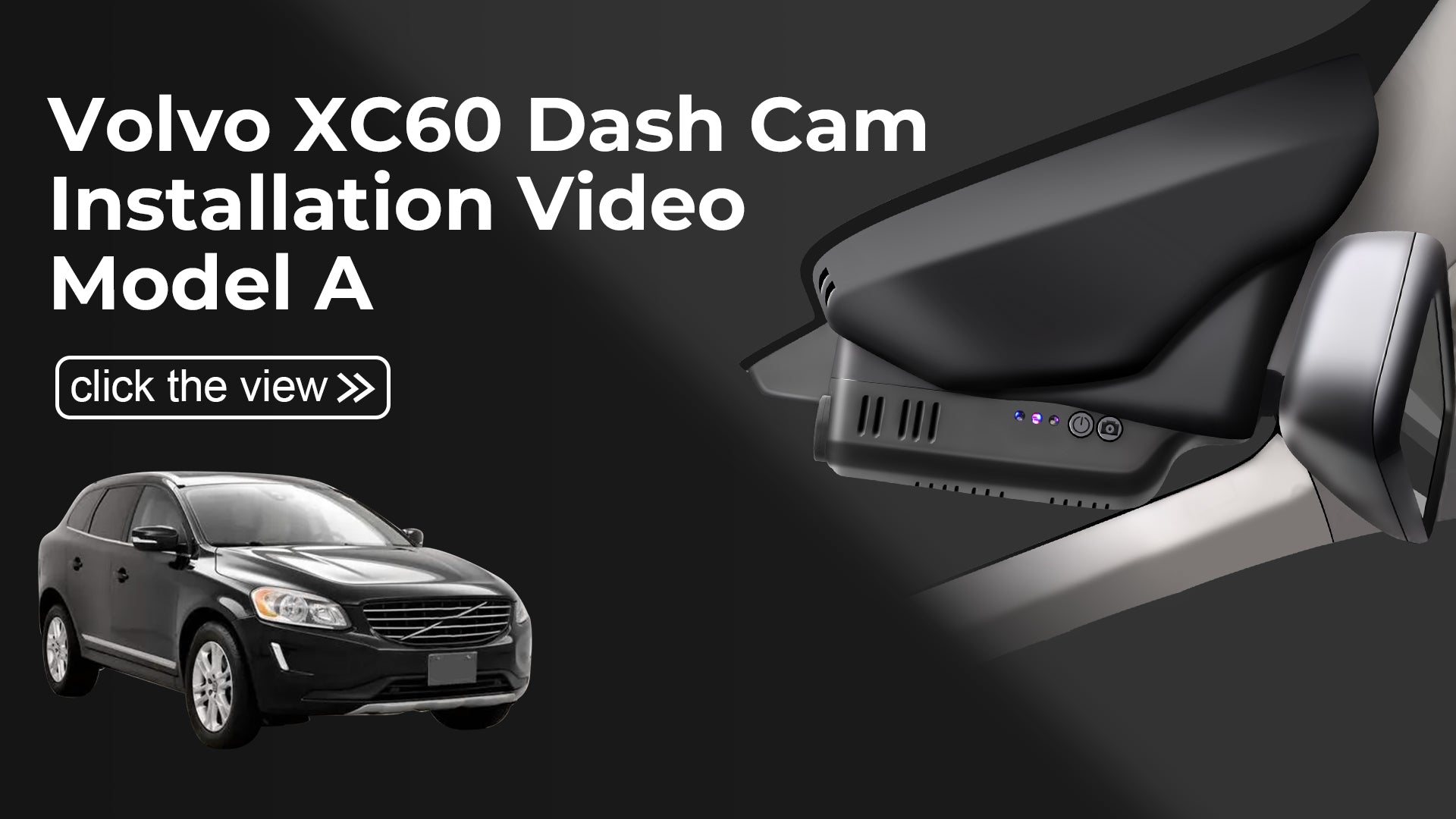 Load video: Mangoal Front 4K HDR Dash Cam STARVIS 2 IMX678 for Volvo XC60 2013 2014 2015 2016 2017(Model A)