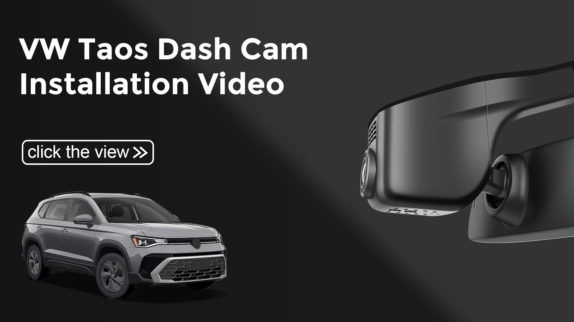 Load video: Mangoal Front 4K HDR Dash Cam STARVIS 2 for Volkswagen Taos 2022-2025 S SE SEL(Model A Black)
