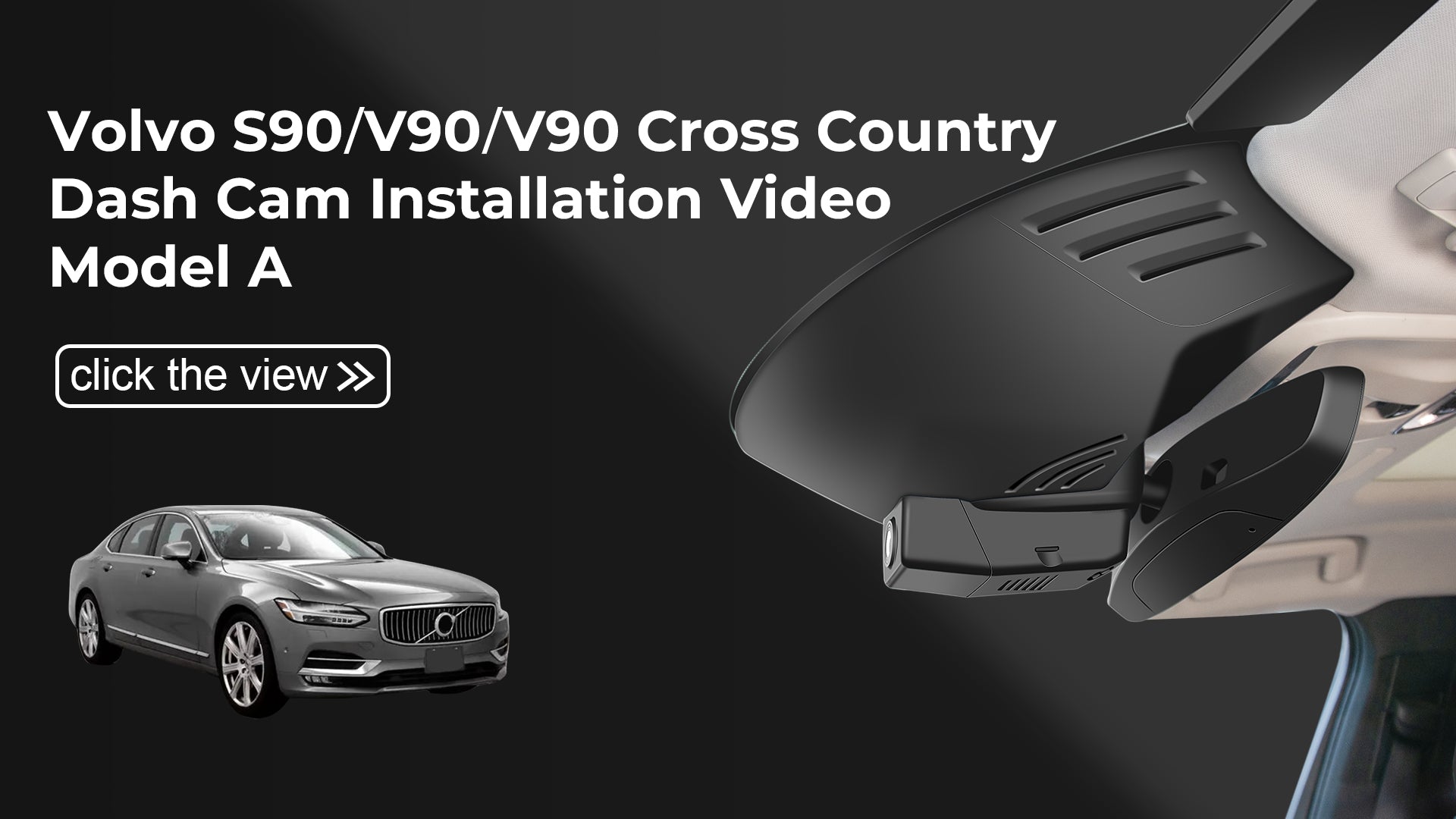 Load video: Mangoal Front 4K HDR Dash Cam STARVIS 2 IMX678 for Volvo S90 &amp; V90 Cross Country &amp; V90 2017 2018 2019 2020 2021 (Model A)